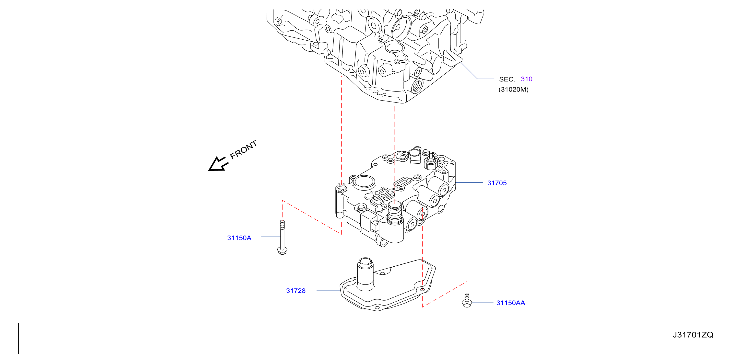 Control Valve Cvt Assy No 04X2A 04X2B 04X7A 04X7C