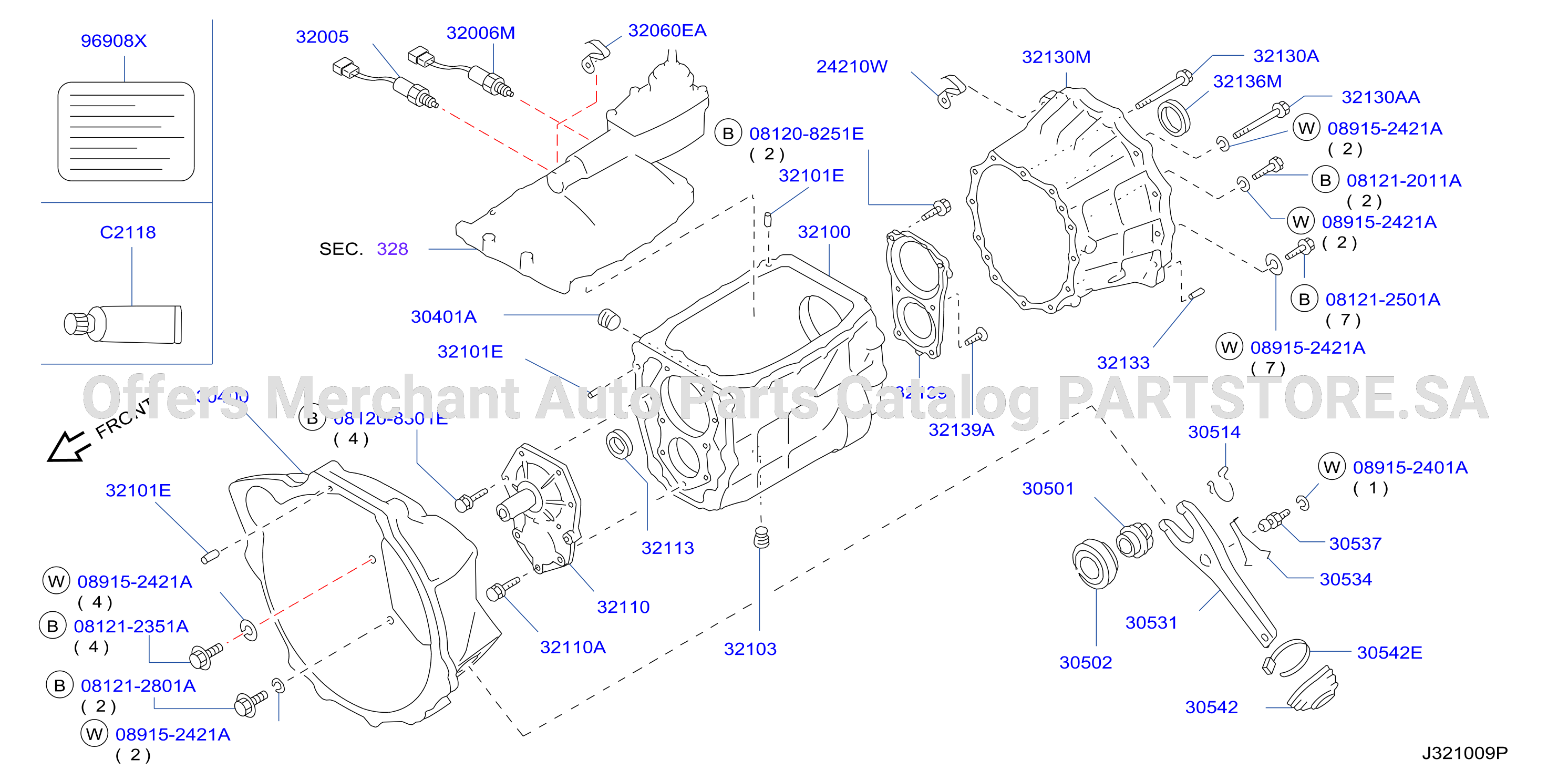 Transmission Case Clutch Release Fs5R50B