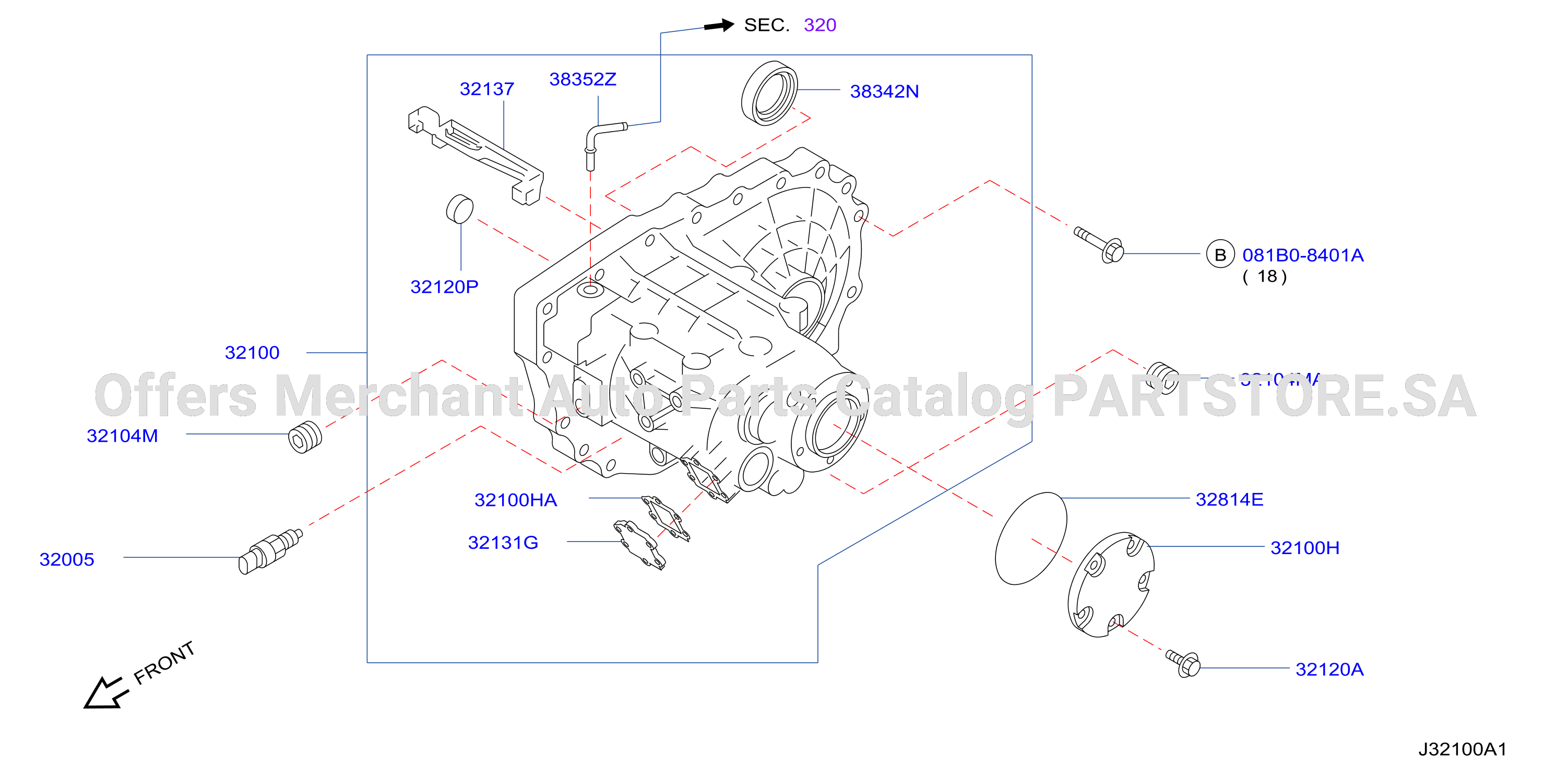 Transmission Case Clutch Release Transmission Case