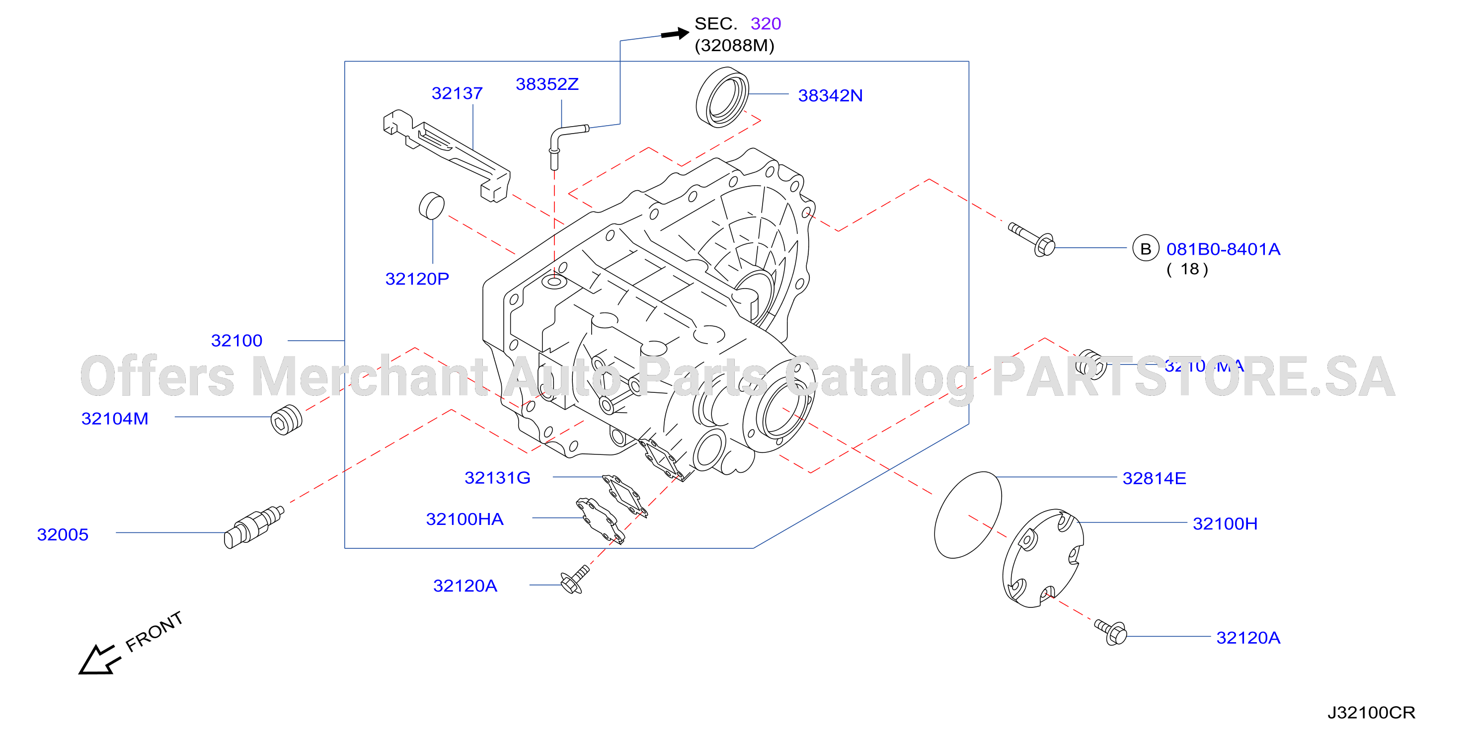 Transmission Case Clutch Release Transmission Case
