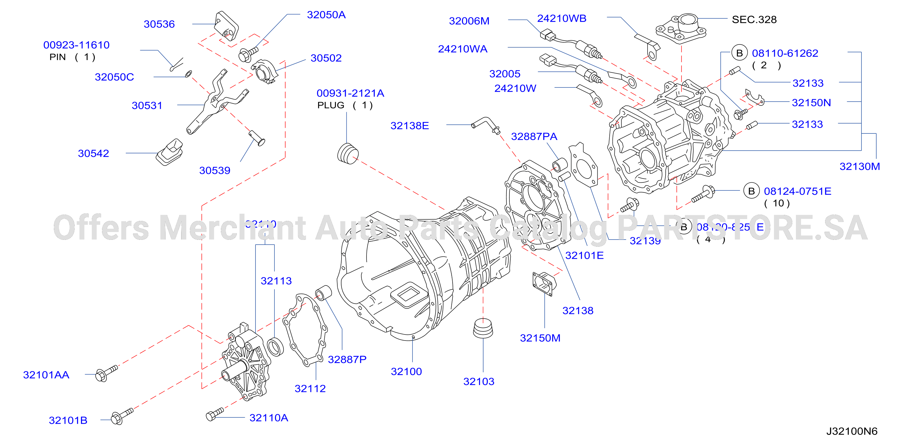Transmission Case Clutch Release Fs5R30A