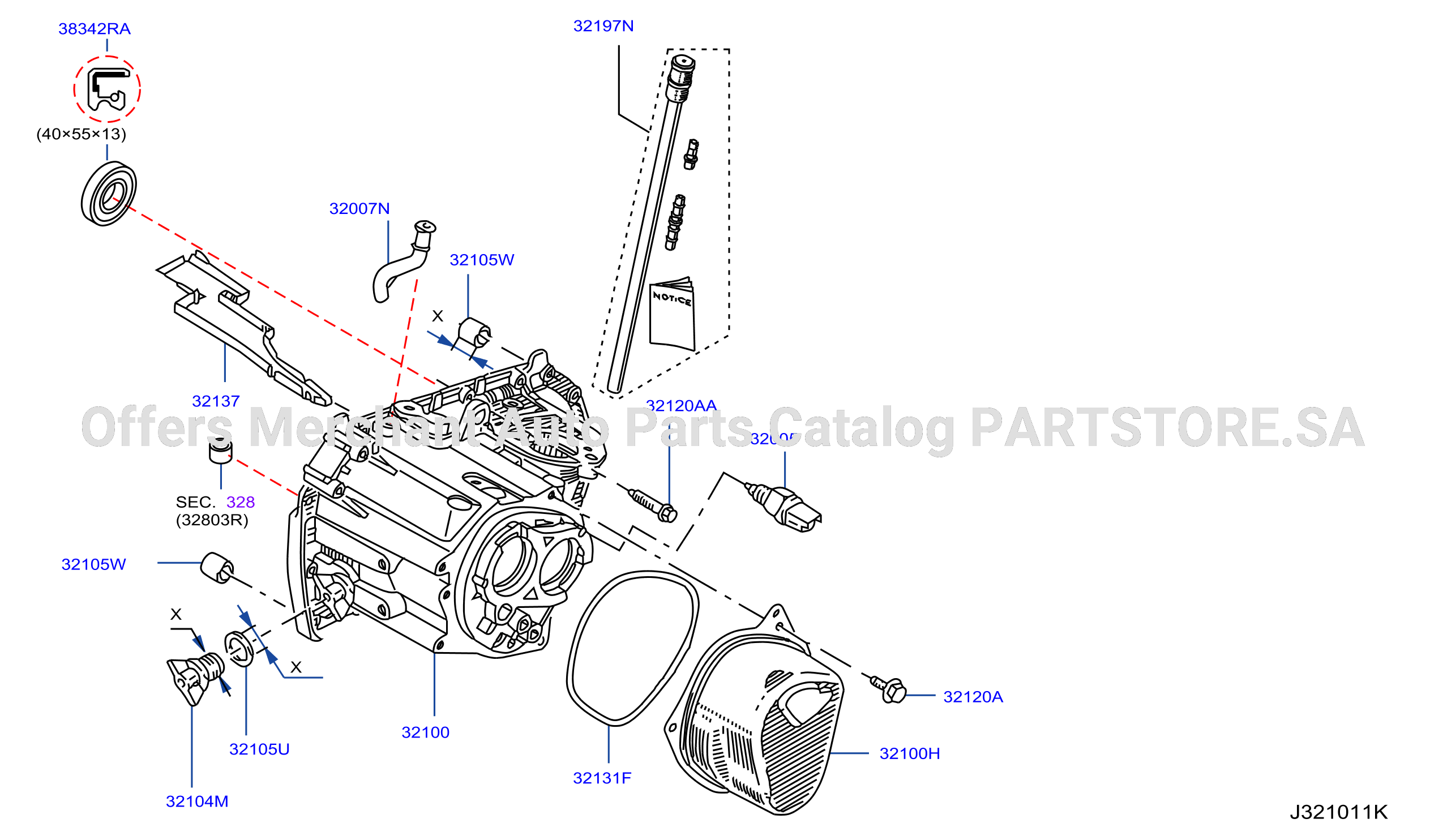 Transmission Case Clutch Release Mechanical Gearbox Housing