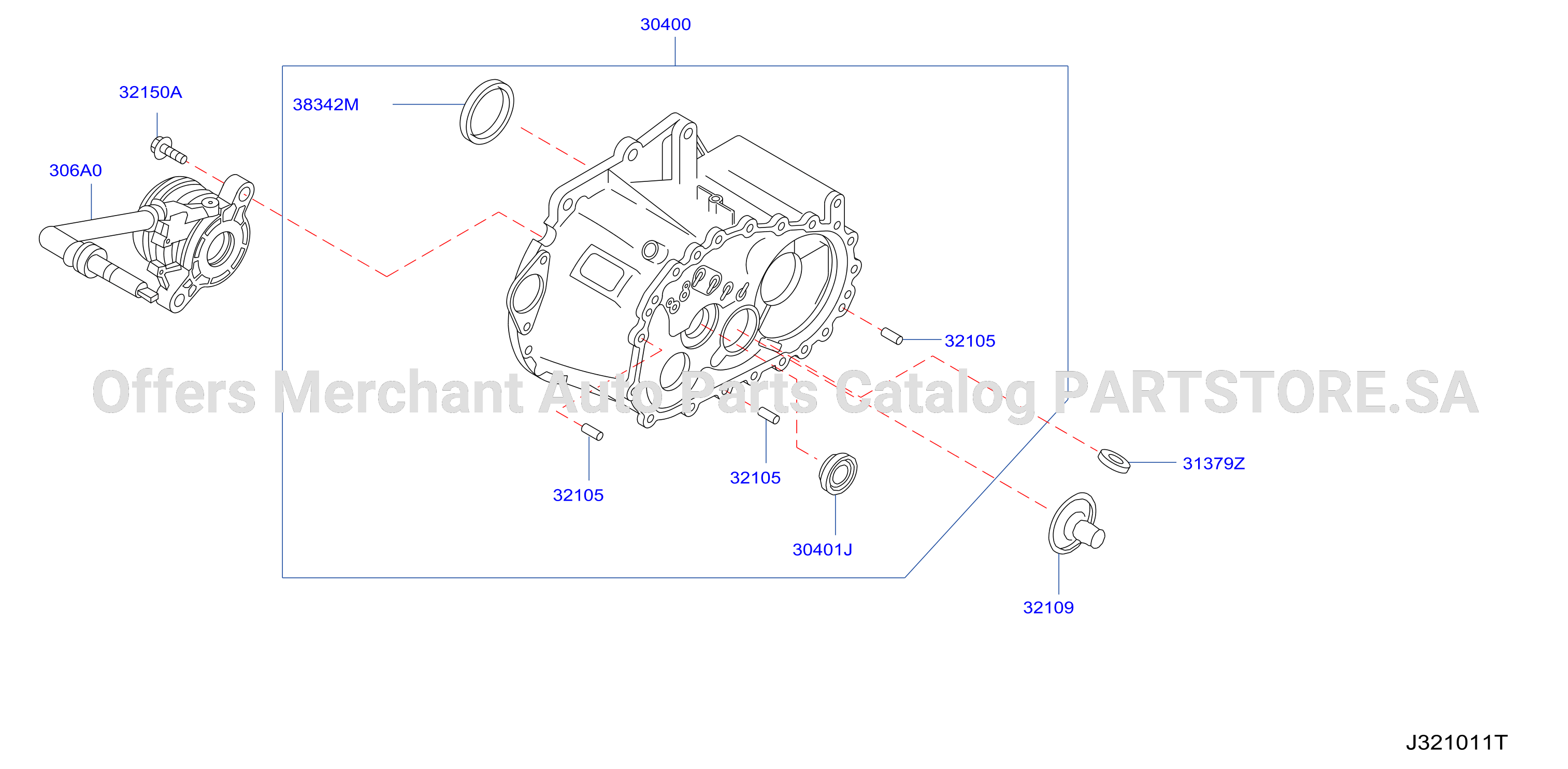 Transmission Case Clutch Release Clutch Housing