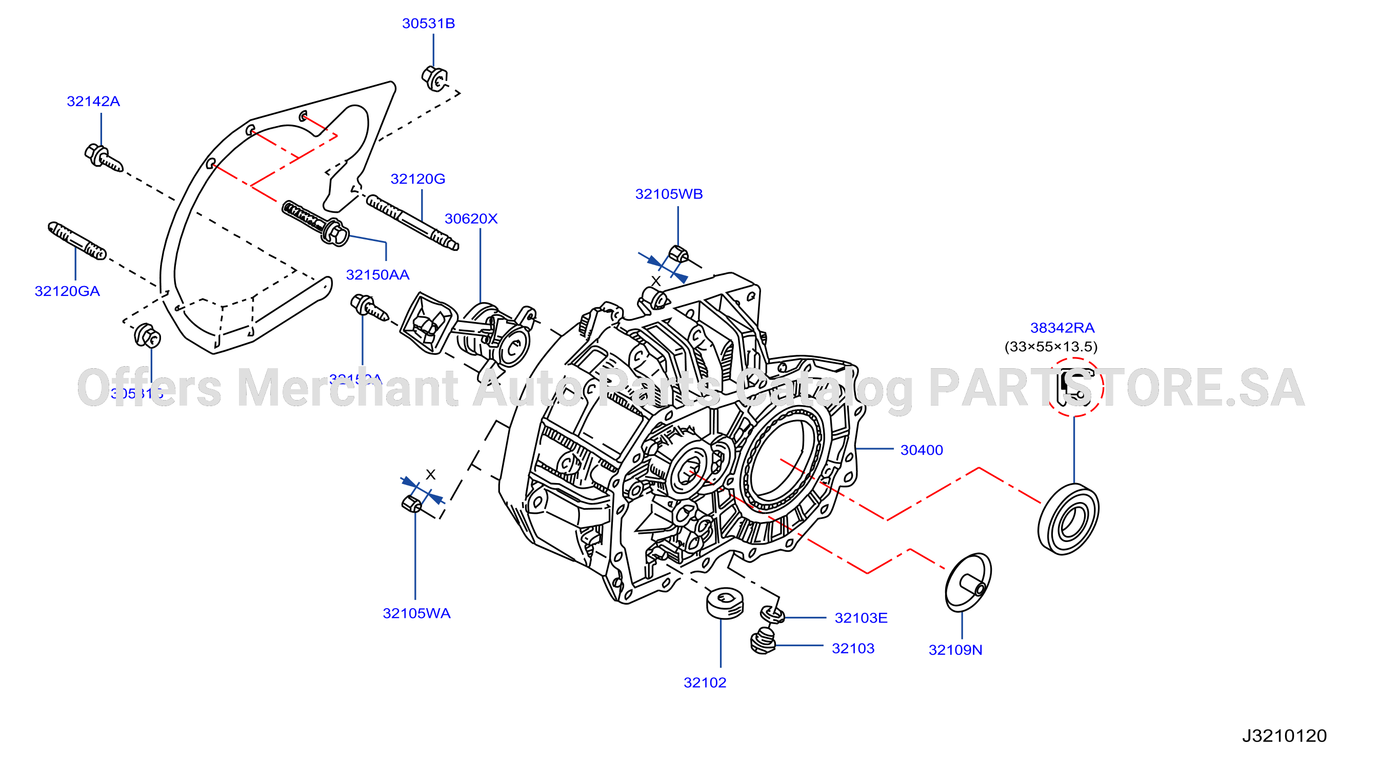 Transmission Case Clutch Release Clutch Housing