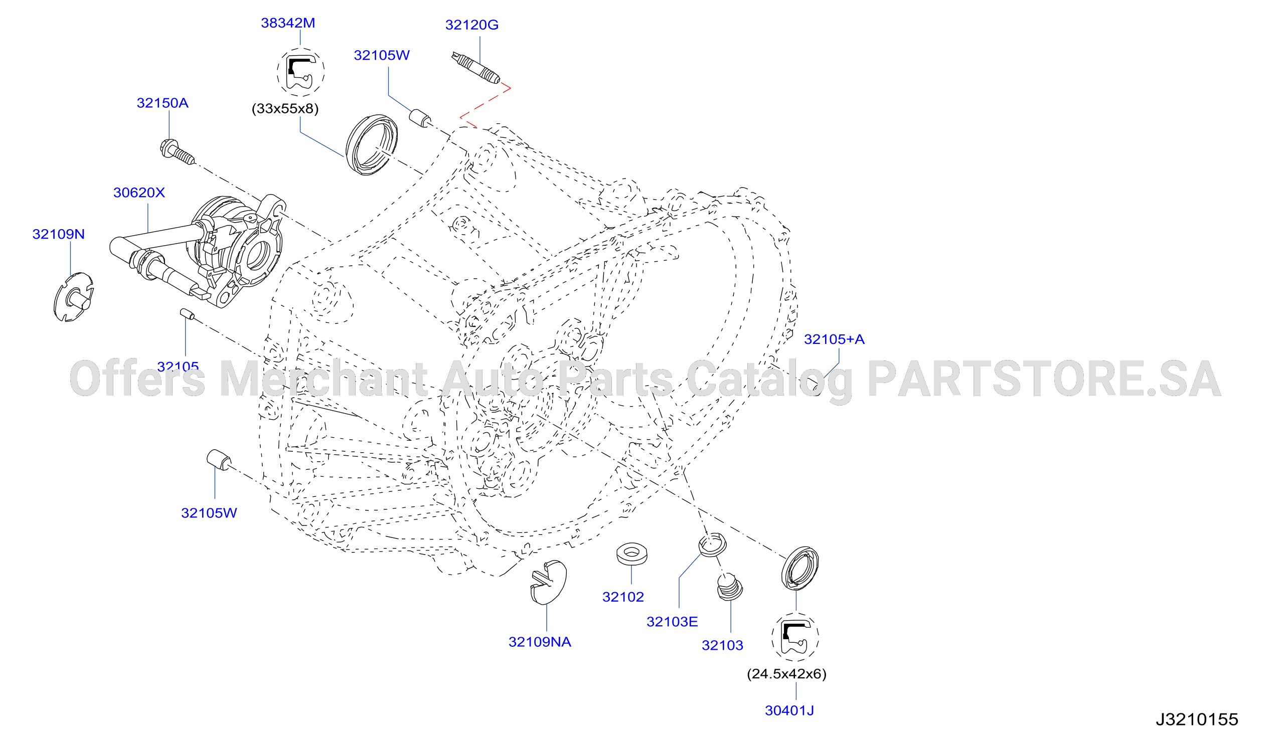 Transmission Case Clutch Release Clutch Housing