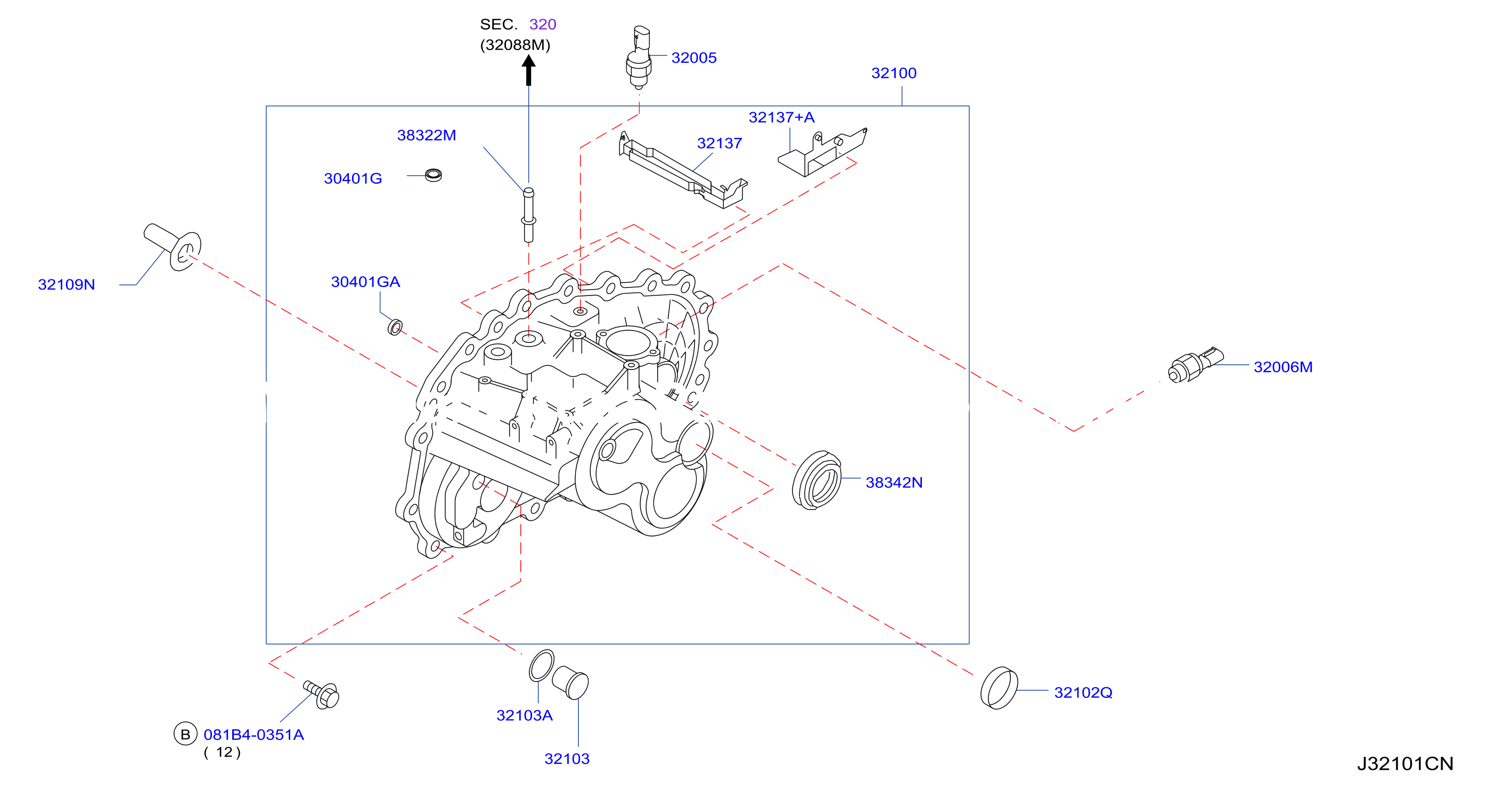 Transmission Case Clutch Release Transmission Case