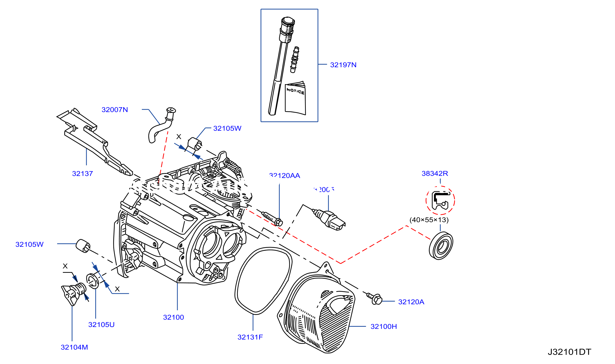 Transmission Case Clutch Release Transmission Case