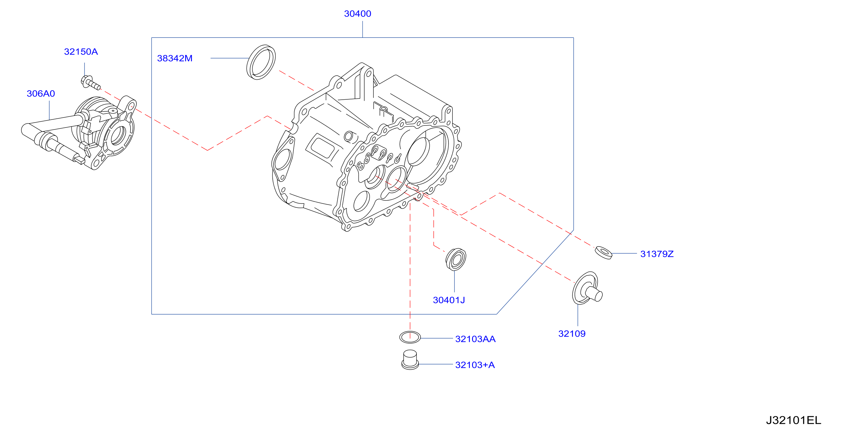 Transmission Case Clutch Release Clutch Housing