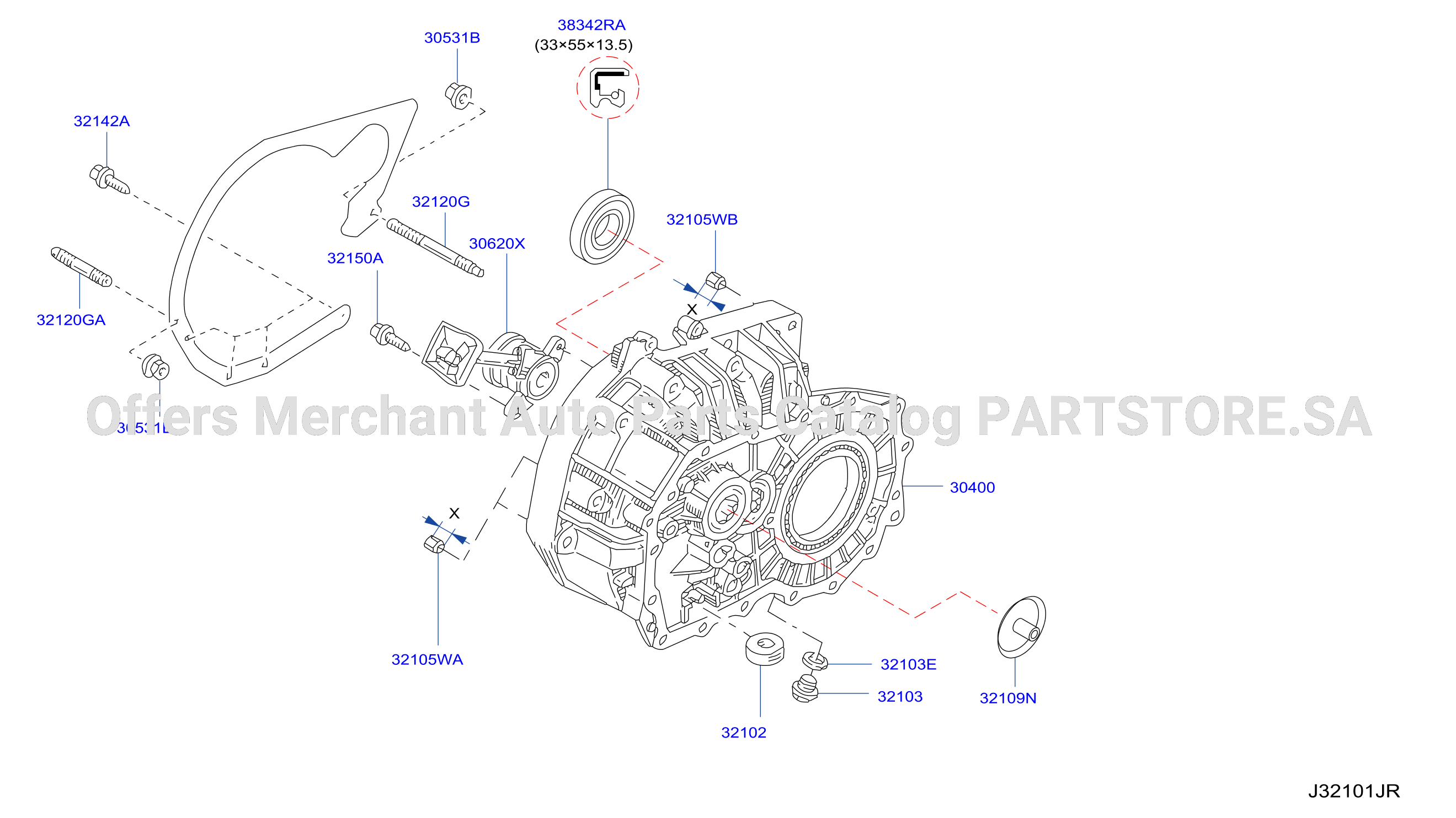 Transmission Case Clutch Release Clutch Housing