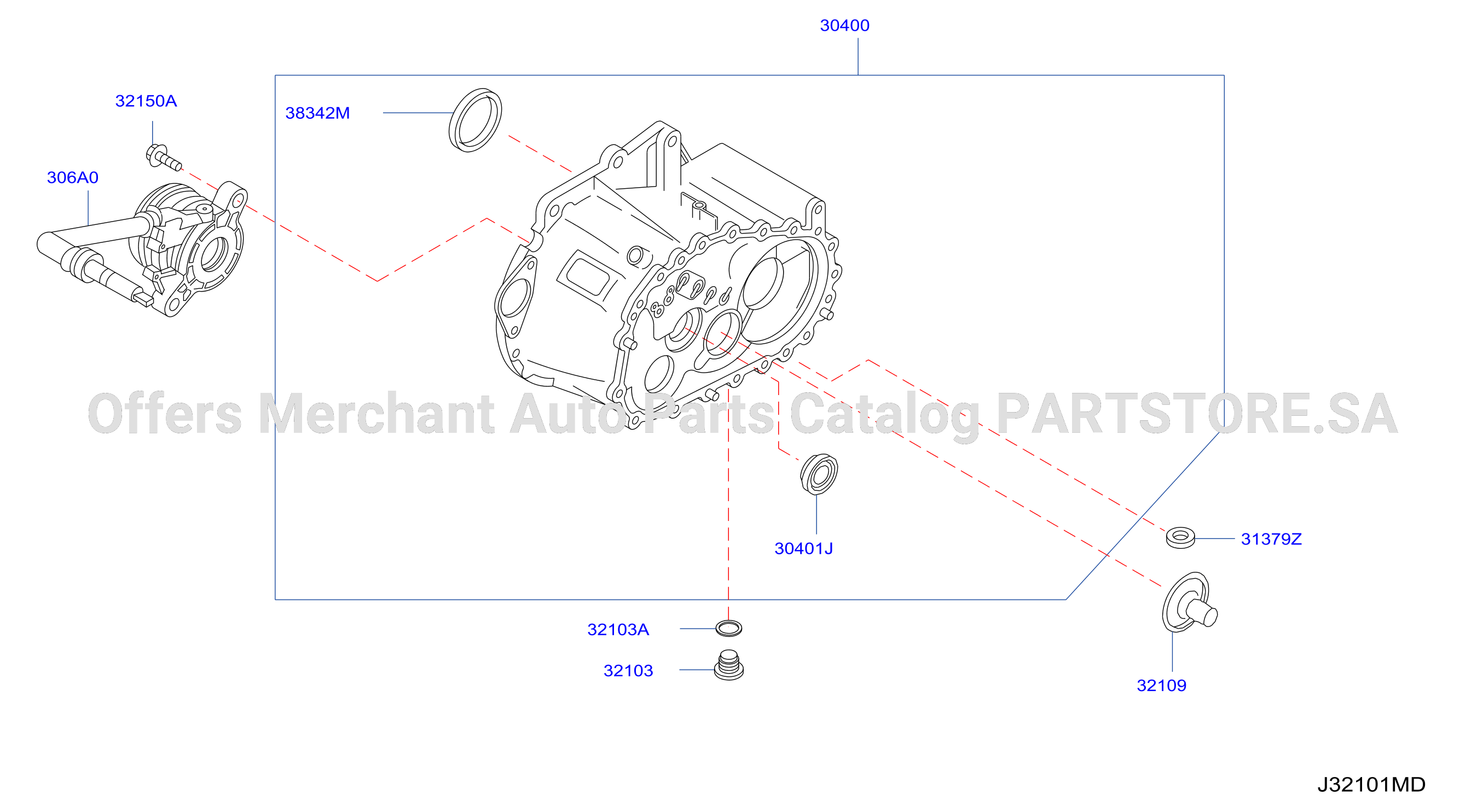 Transmission Case Clutch Release Clutch Housing