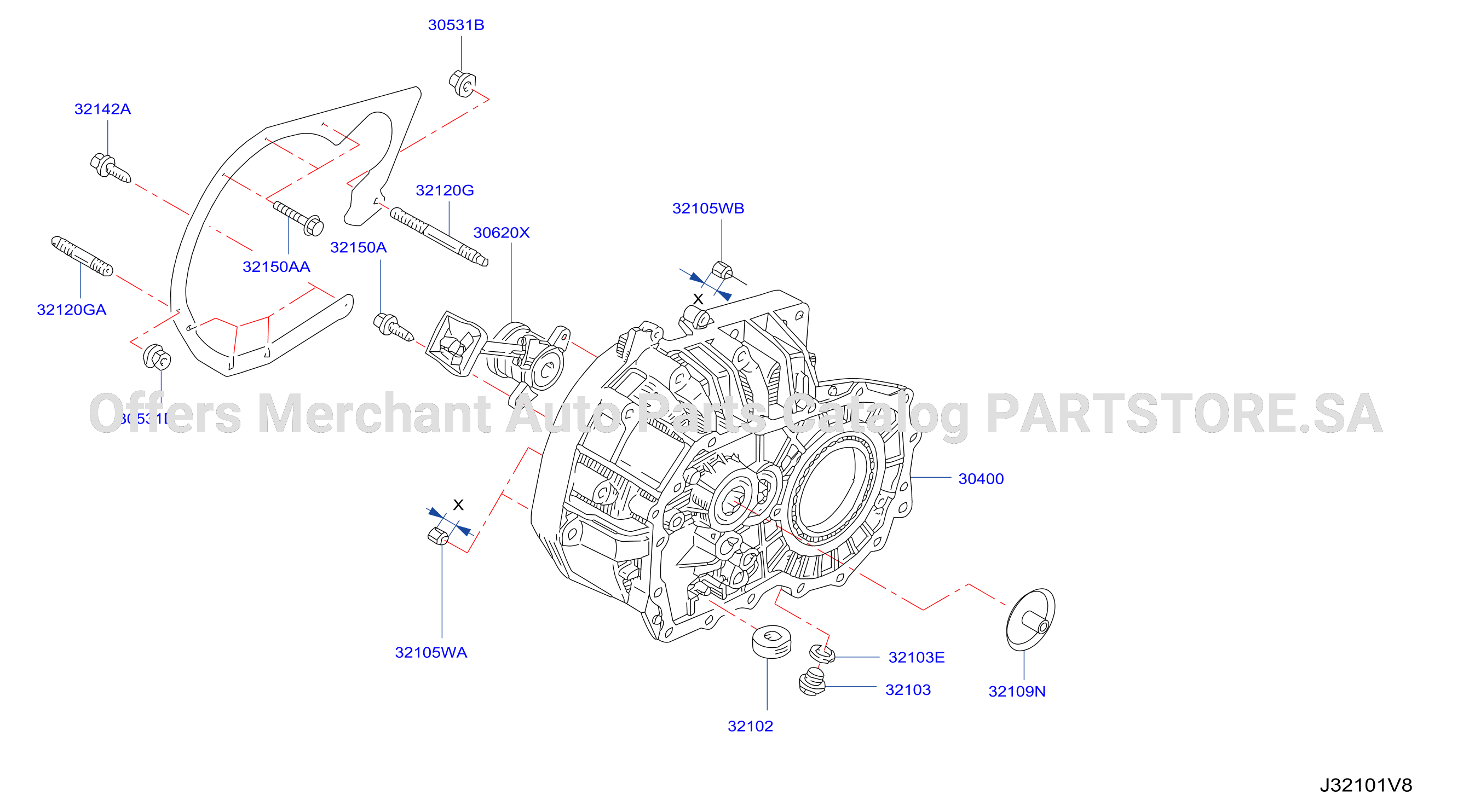 Transmission Case Clutch Release Clutch Housing