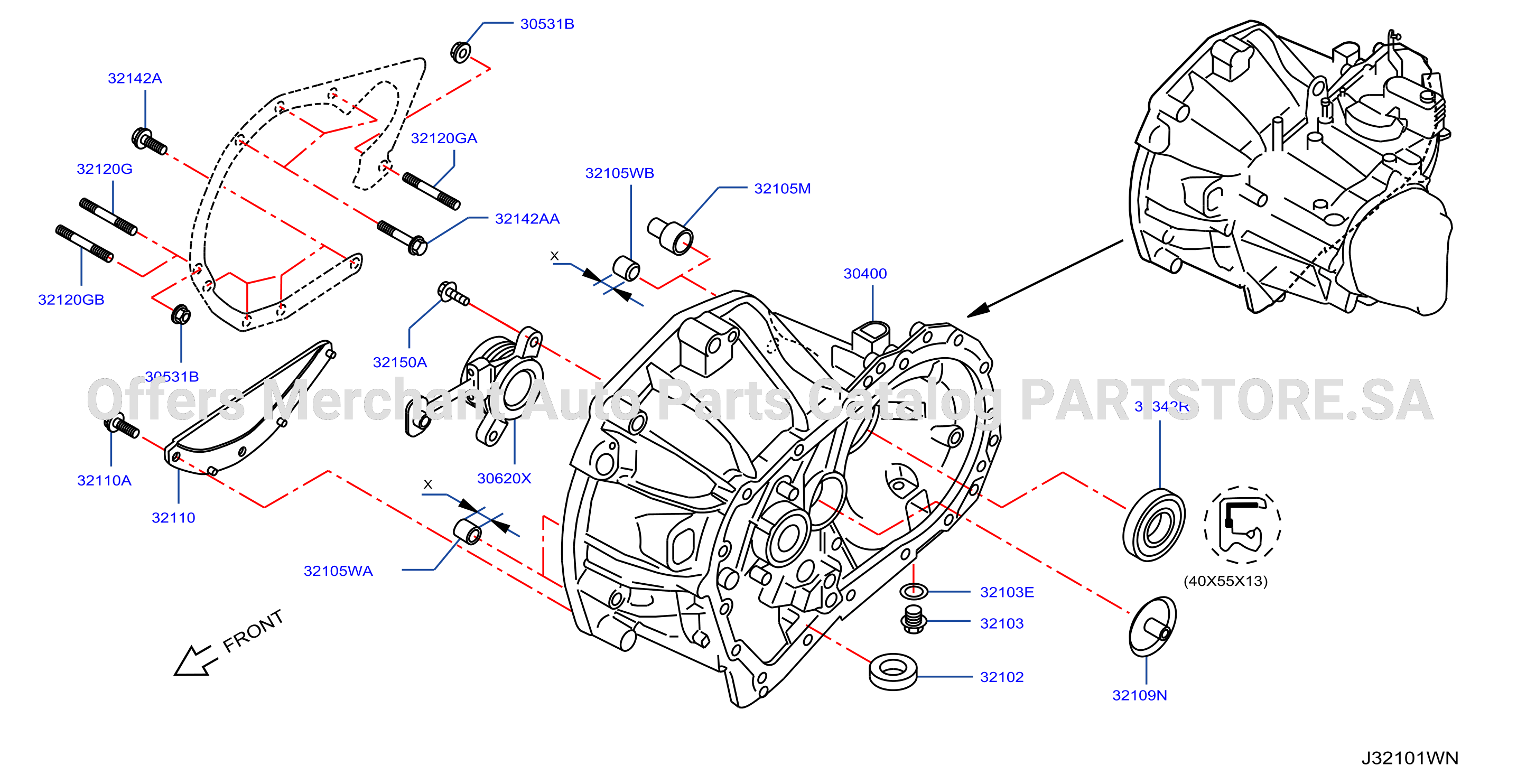 Transmission Case Clutch Release Clutch Case