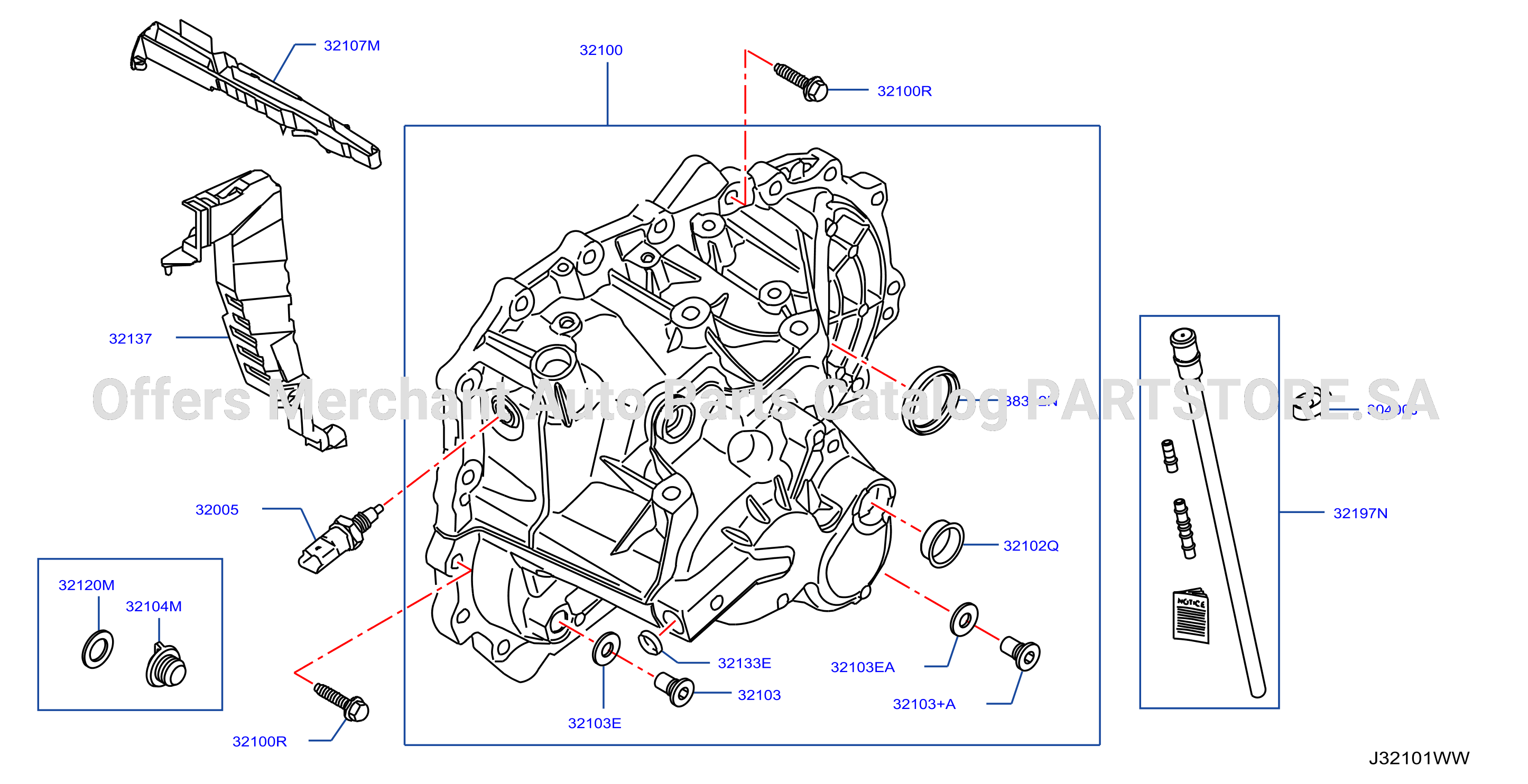 Transmission Case Clutch Release Transnsmission Case
