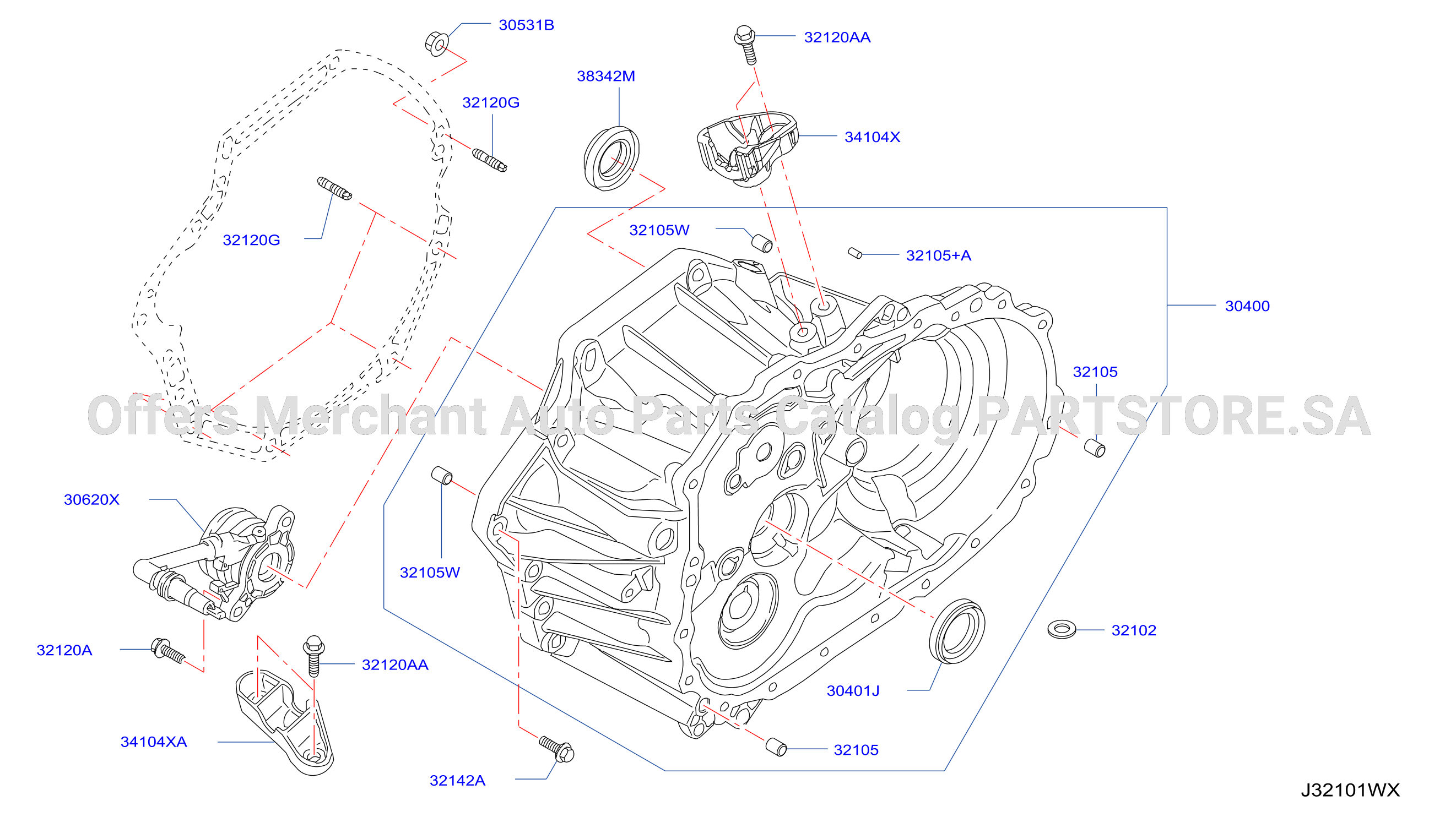 Transmission Case Clutch Release Clutch Housing
