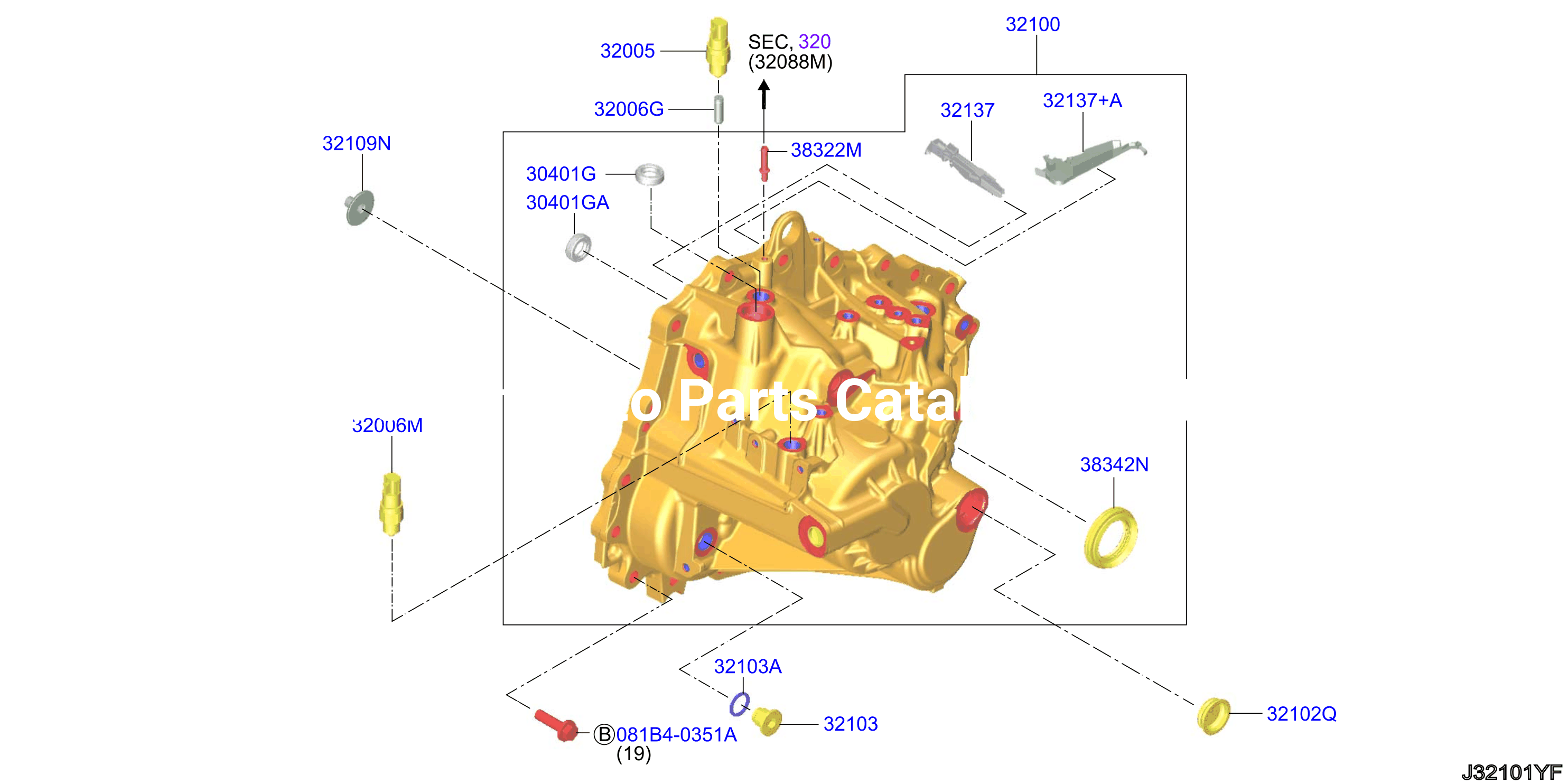 Transmission Case Clutch Release Transmission Case