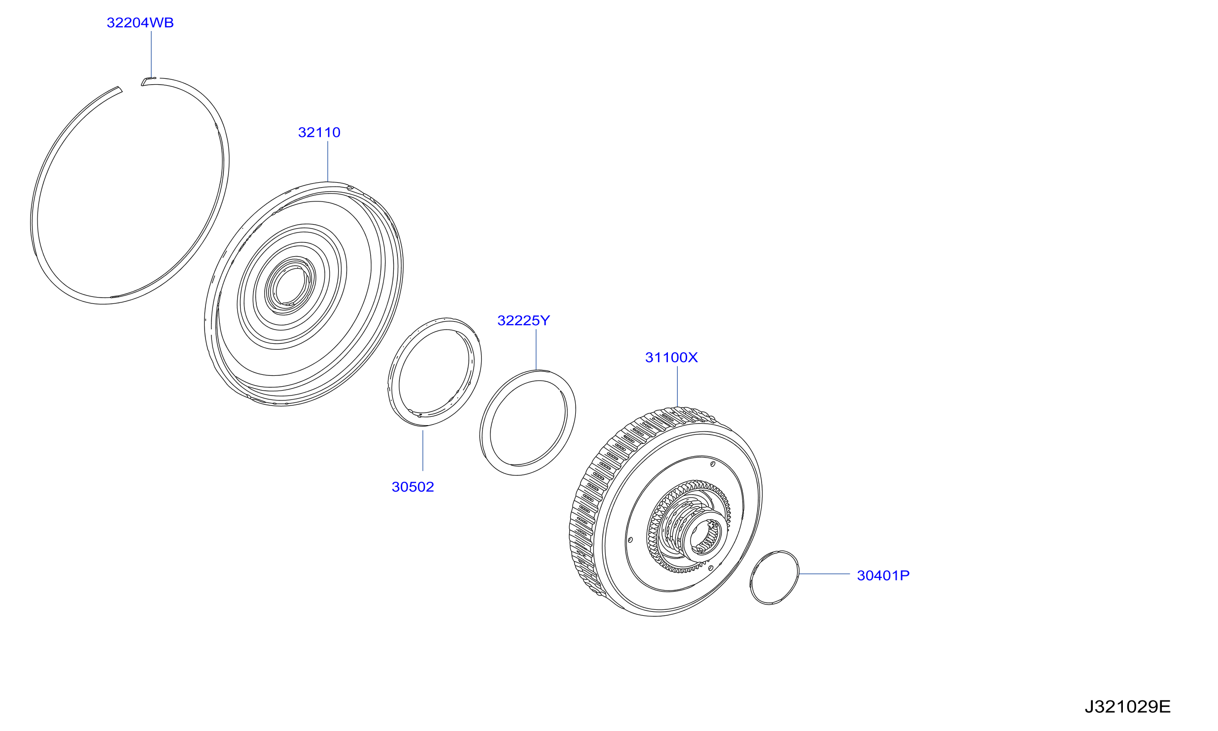 Transmission Case Clutch Release A Double Plate Clutch