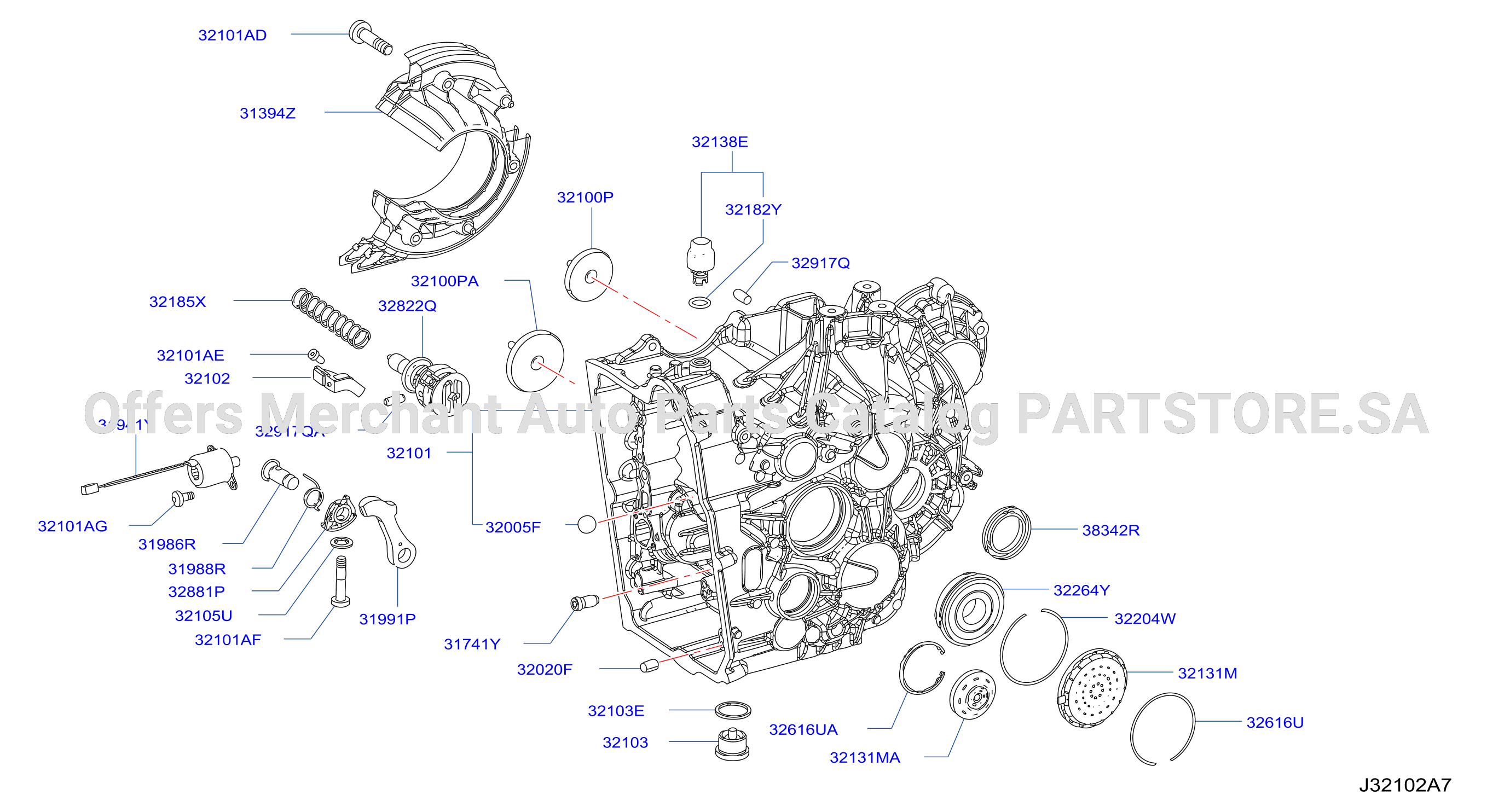 Transmission Case Clutch Release A Transmission Case And Cover 2