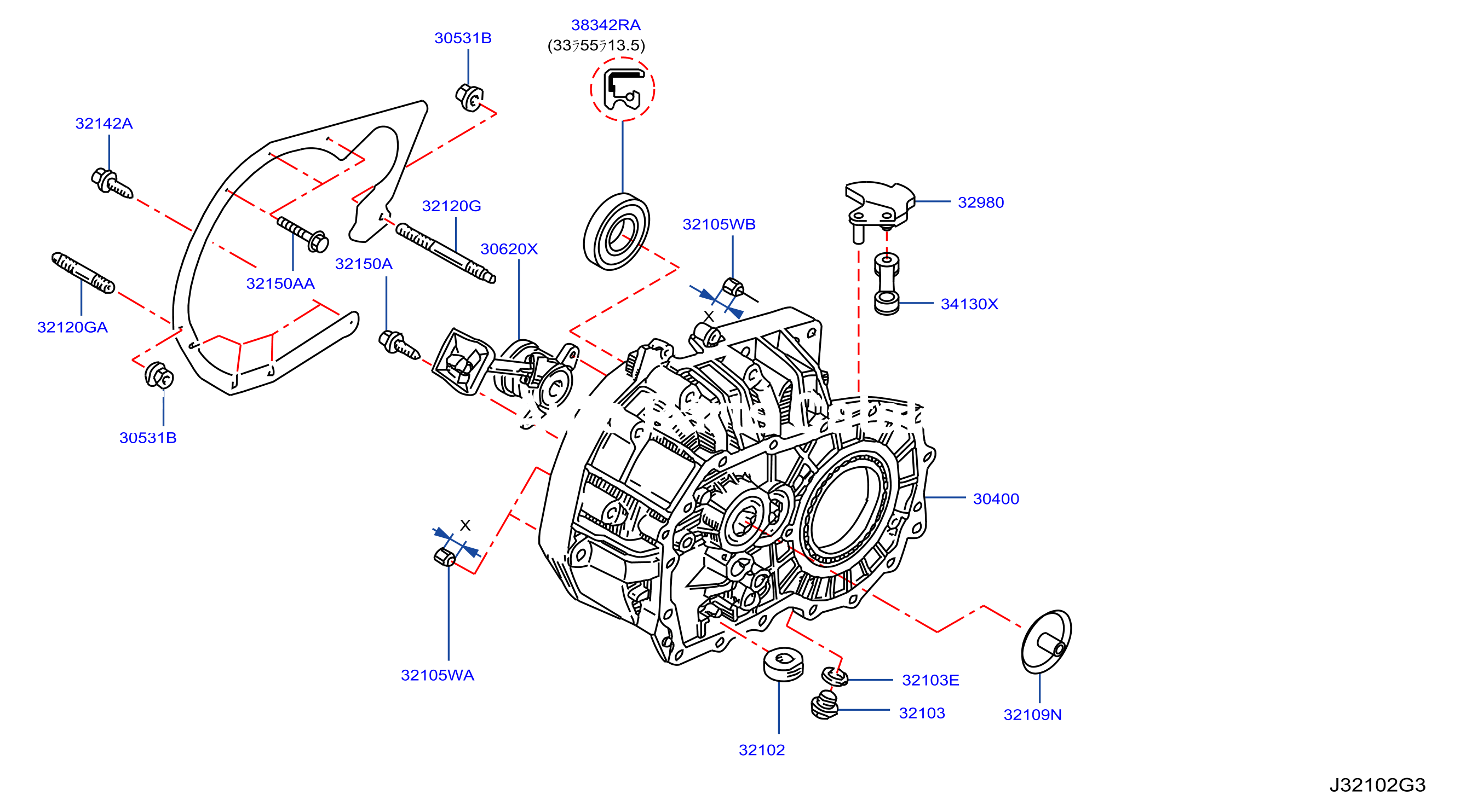Transmission Case Clutch Release Clutch Housing