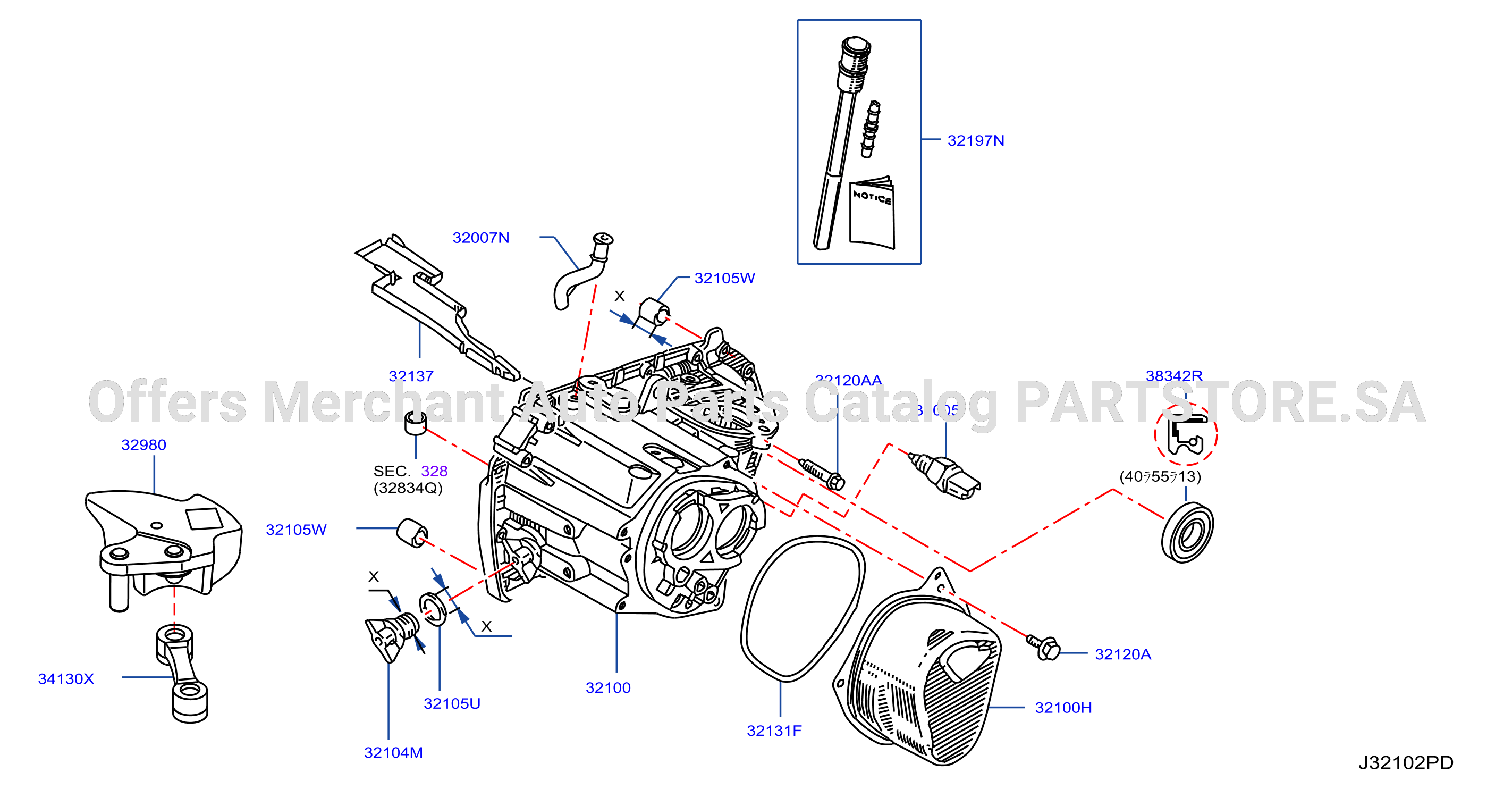 Transmission Case Clutch Release Transmisson Case