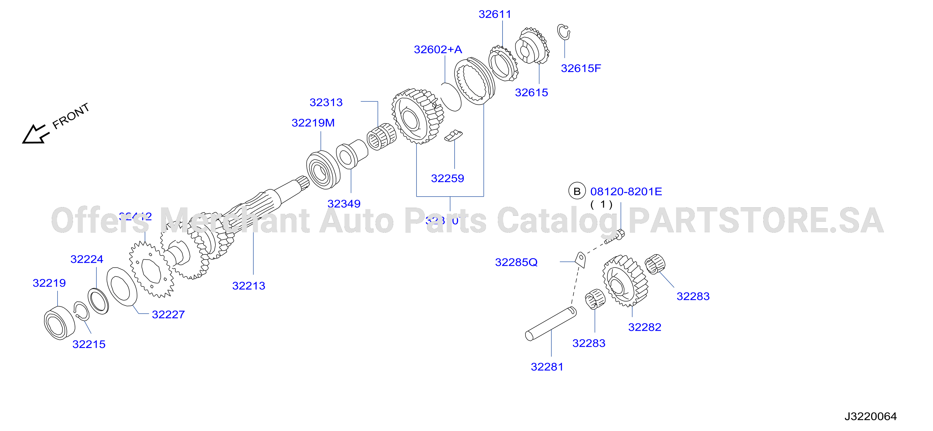 Transmission Gear Counter Reverse Gear