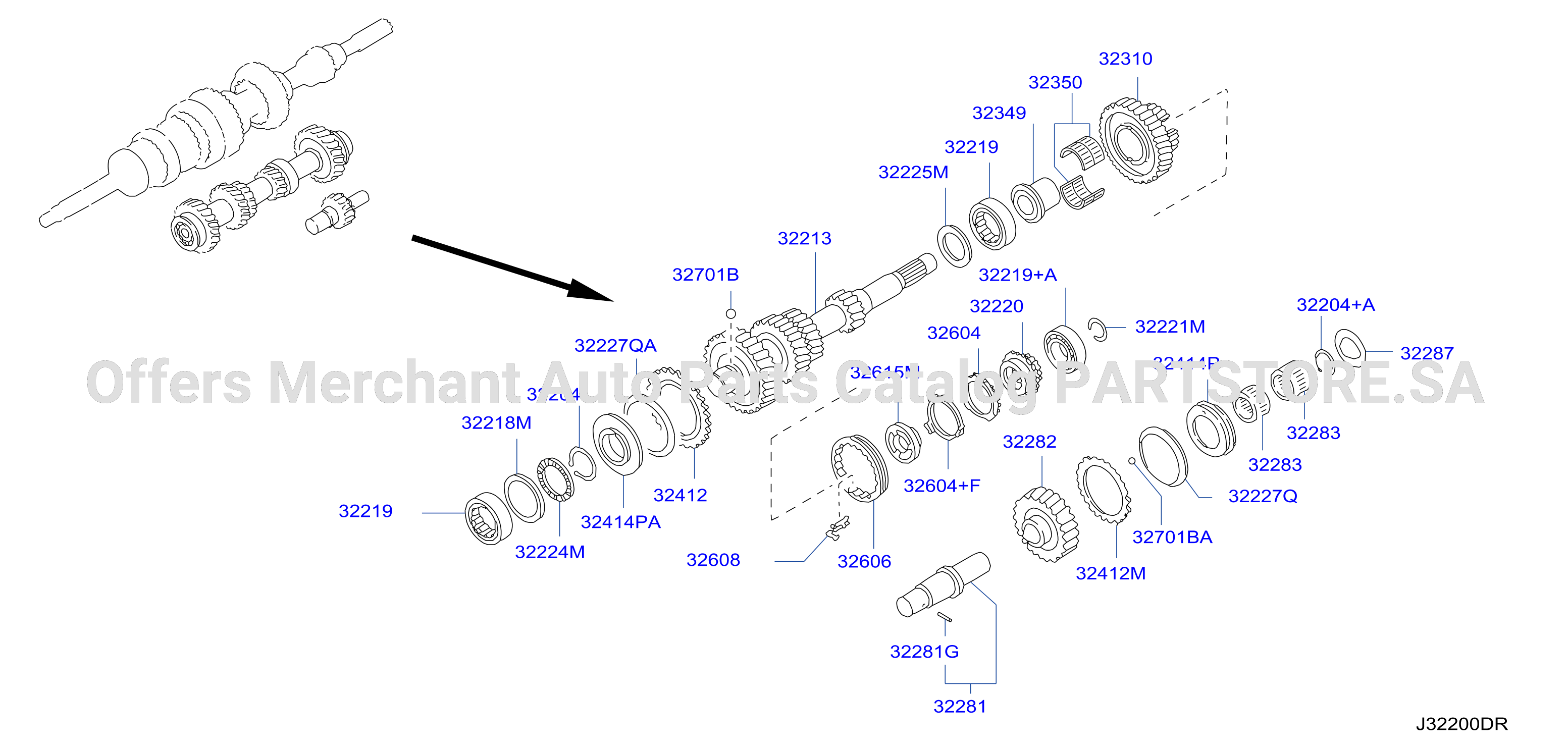 Transmission Gear Counter Gear