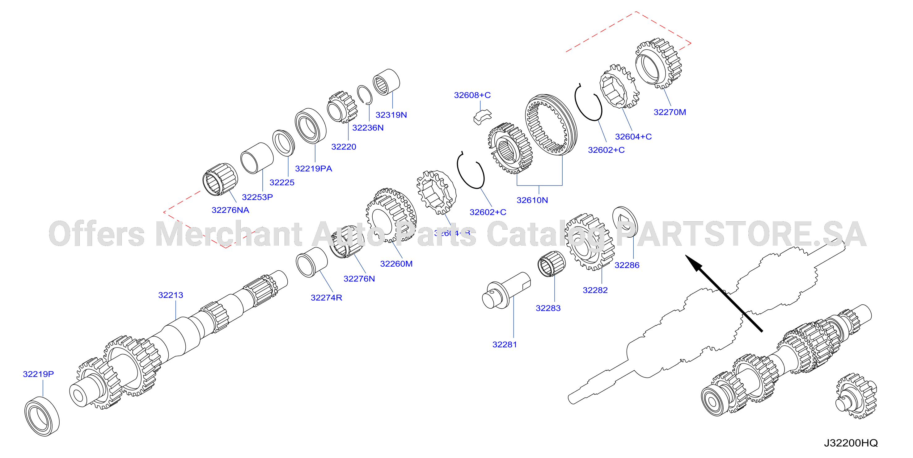 Transmission Gear Counter Shaft