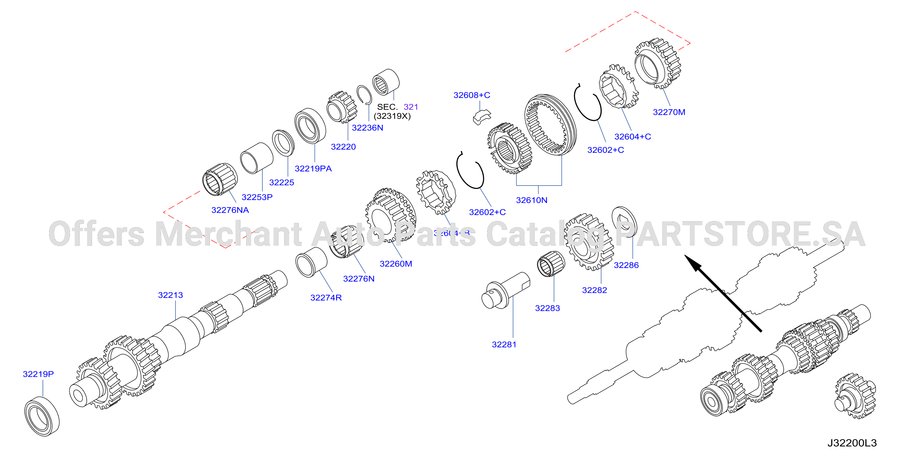 Transmission Gear Counter Shaft