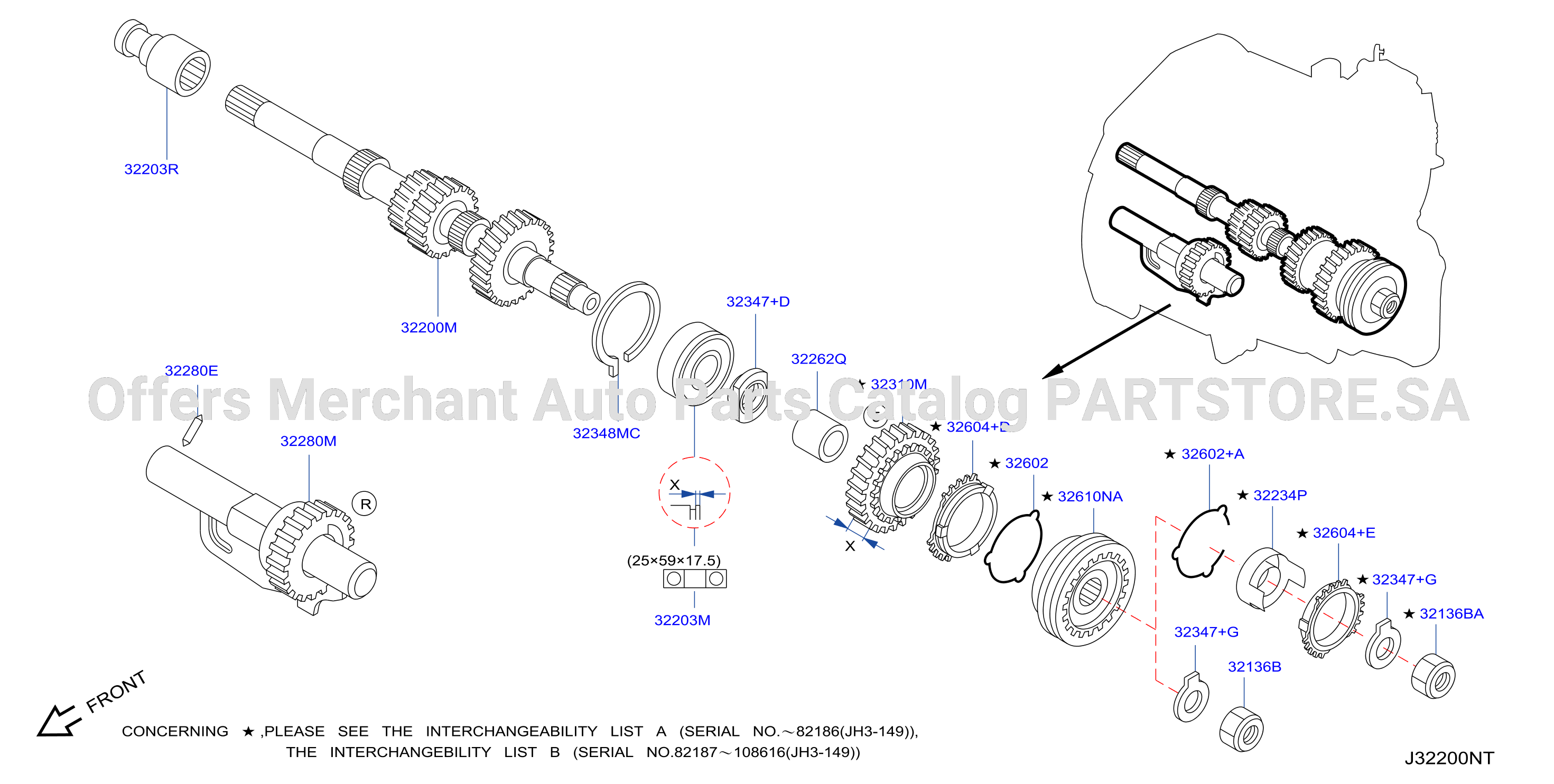 Transmission Gear Input Shaft