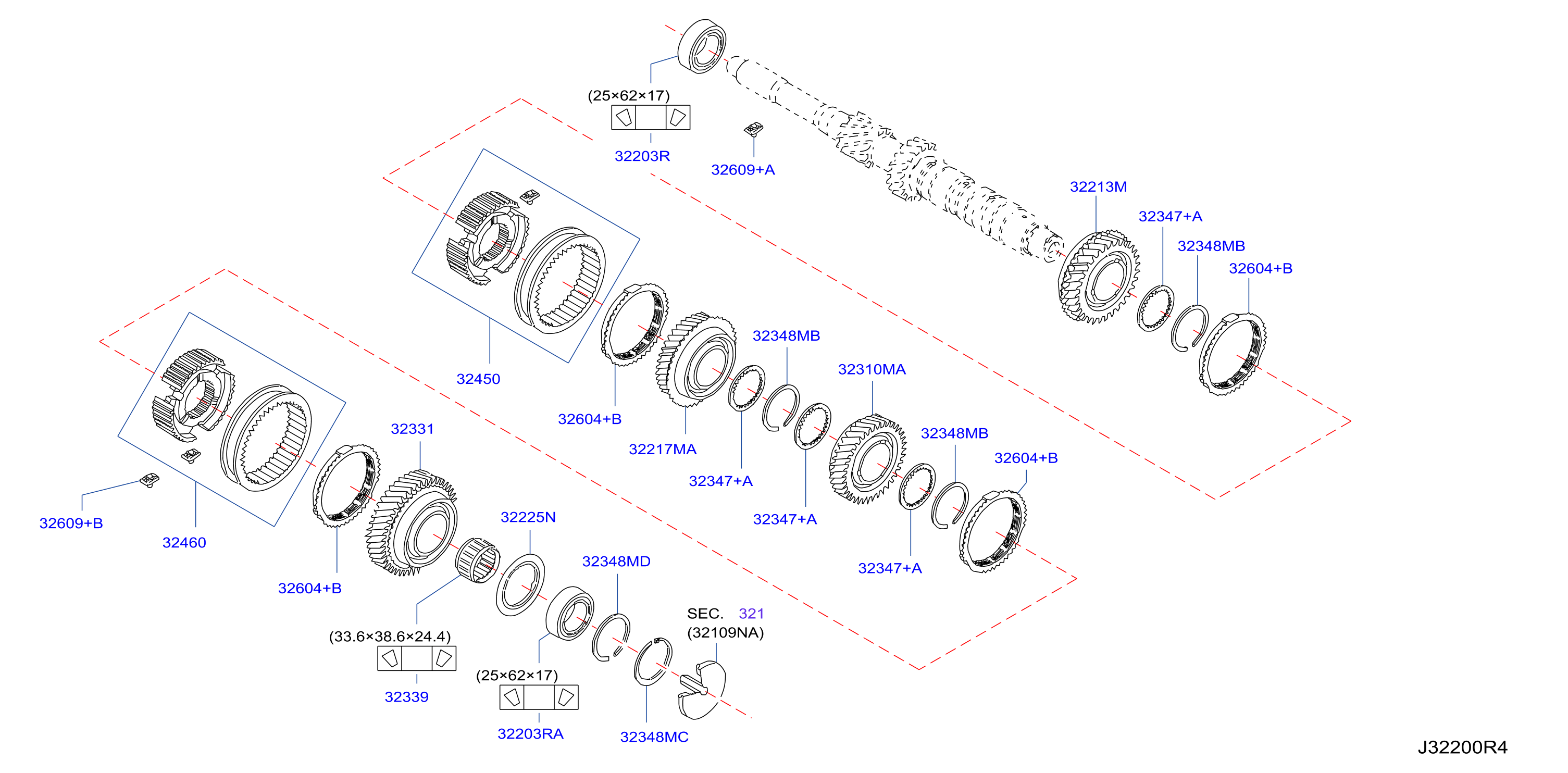 Transmission Gear Input Shaft 1