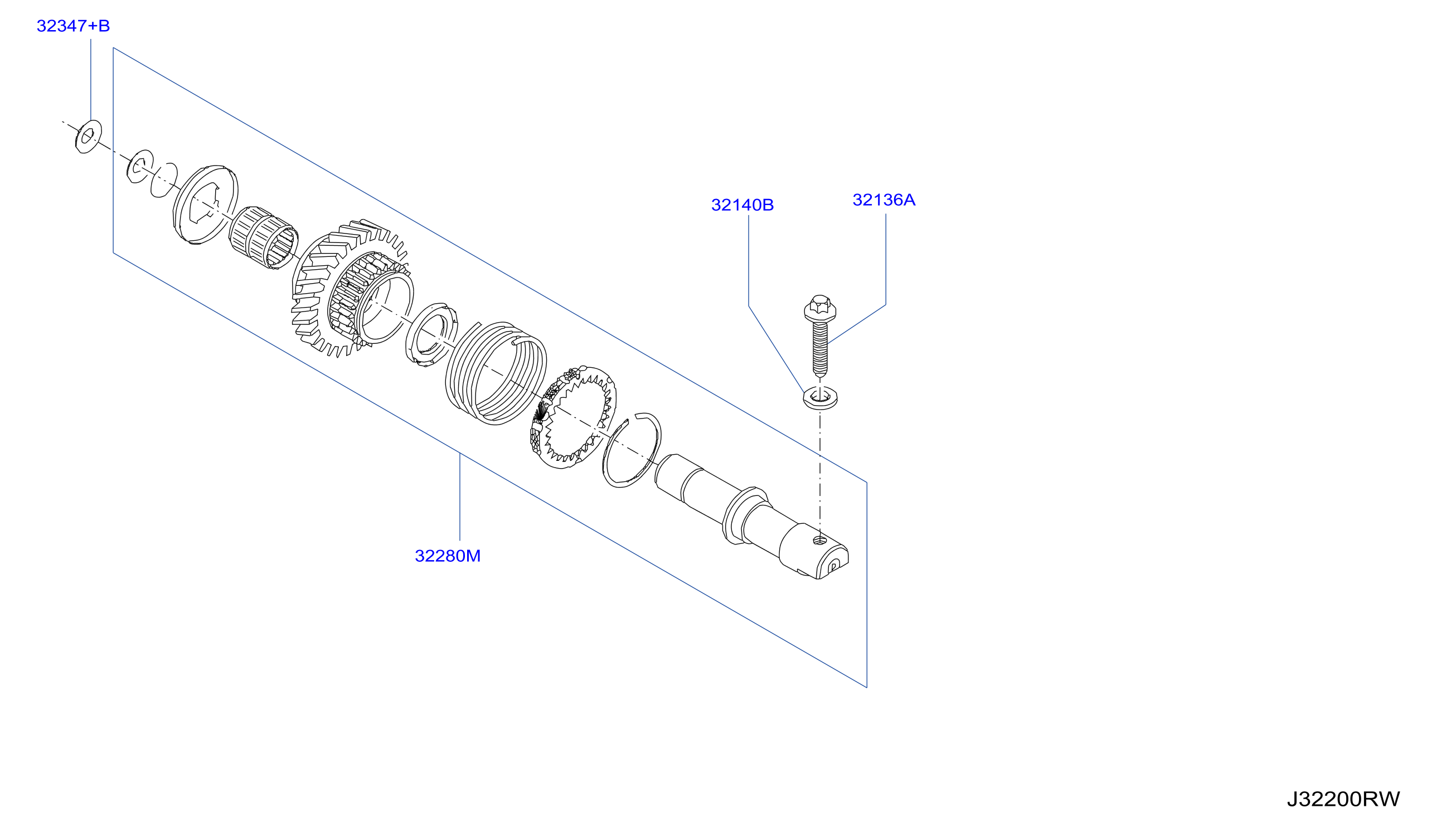 Transmission Gear Input Shaft 2