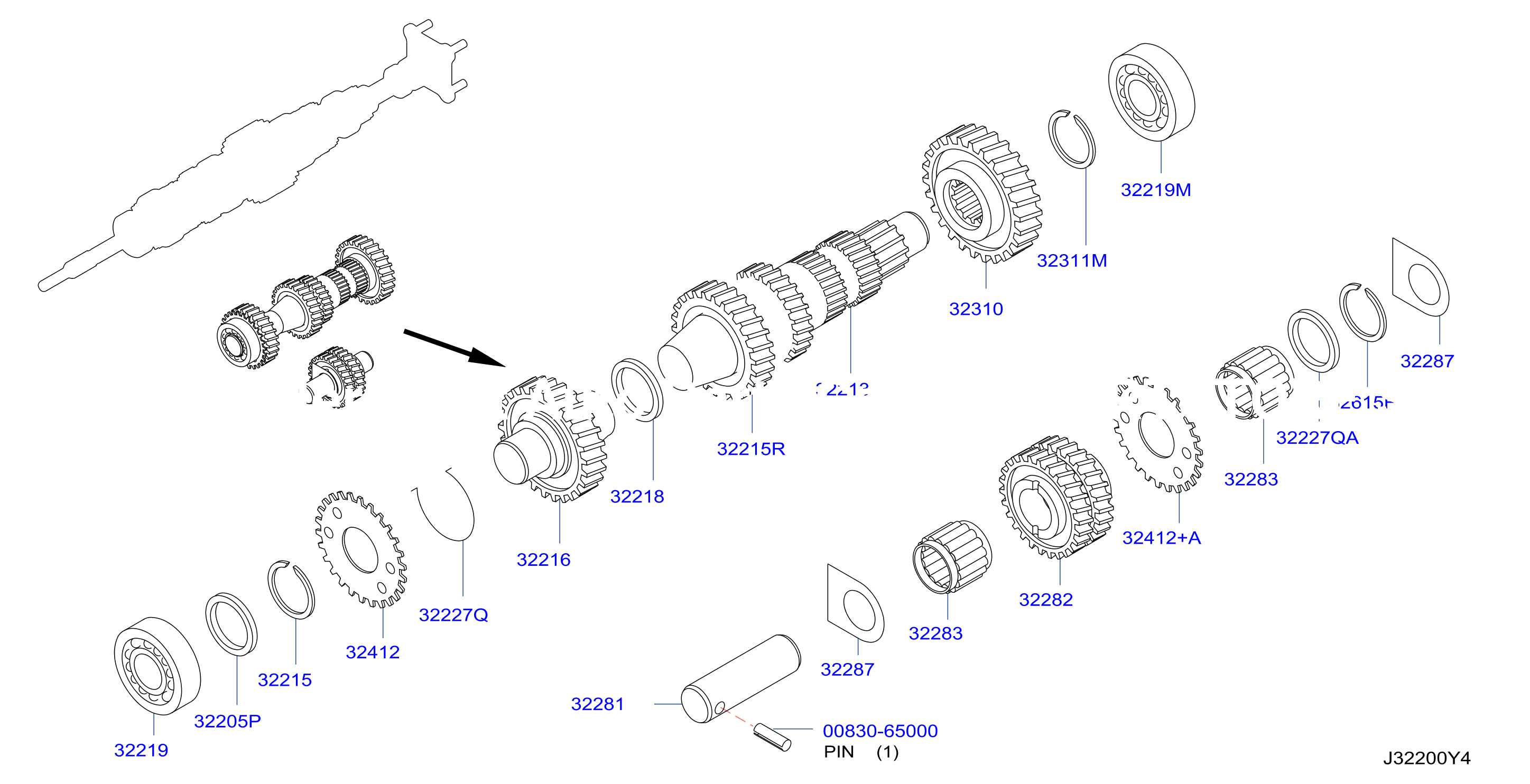 Transmission Gear Counter Gear