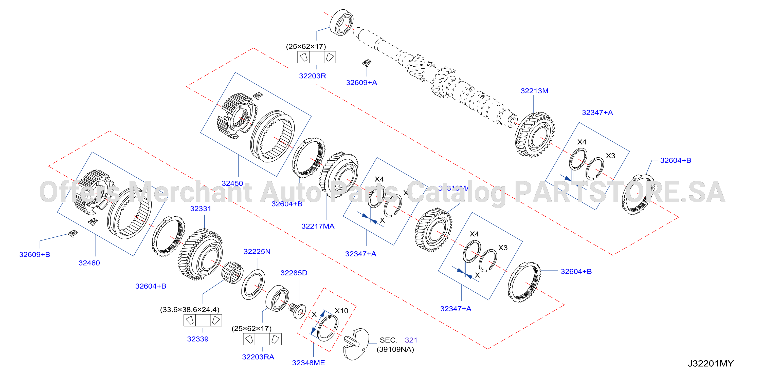 Transmission Gear I P Shafts Lines Mechanical Gearbox