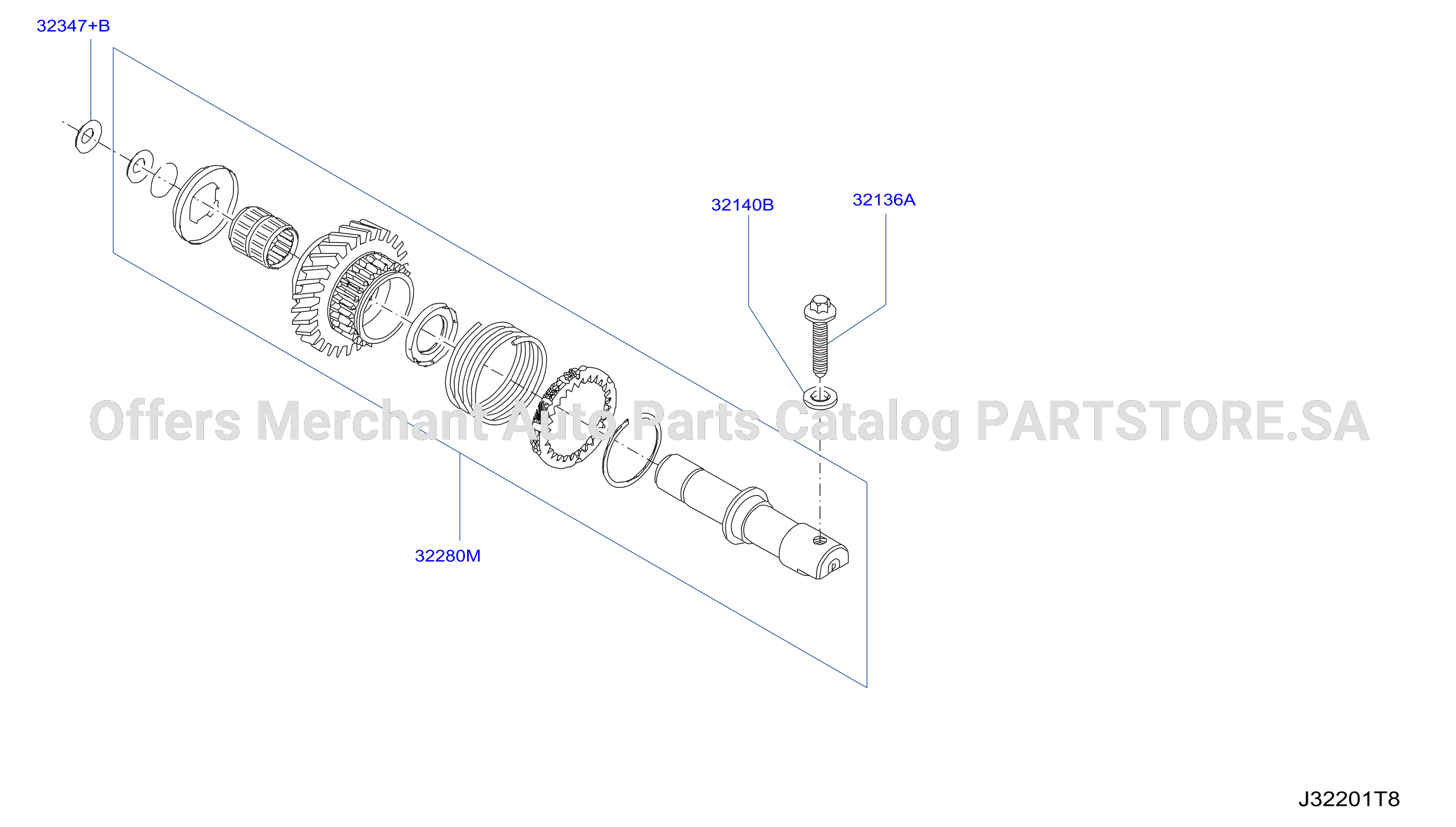 Transmission Gear Input Shaft 2