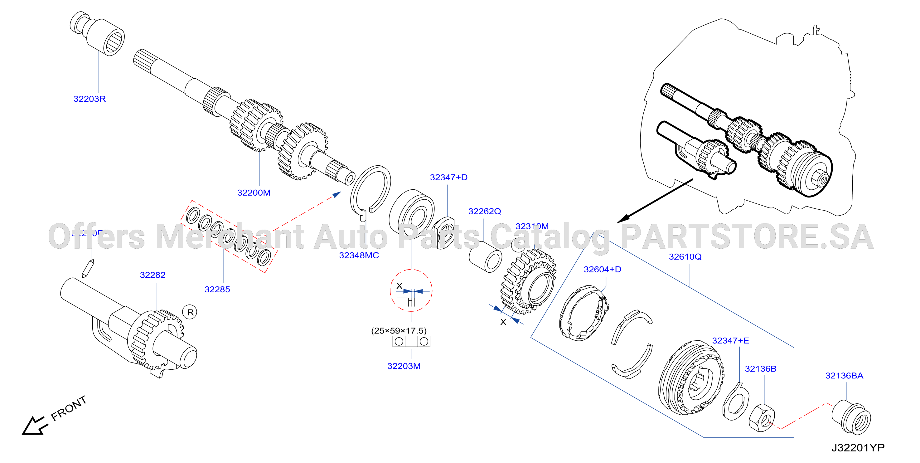 Transmission Gear Input Shaft