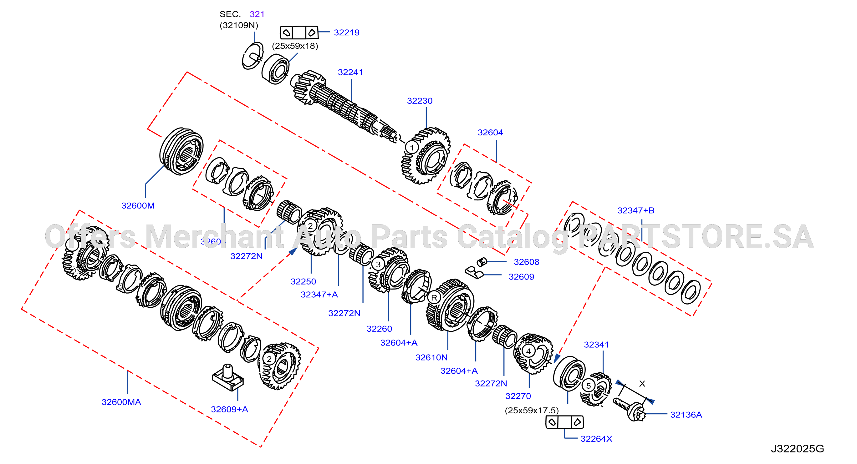 Transmission Gear Output Shaft
