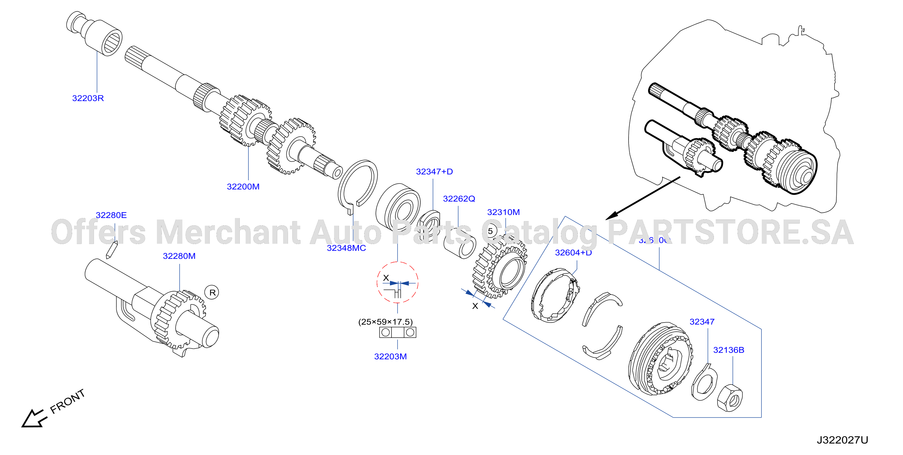 Transmission Gear Input Shaft