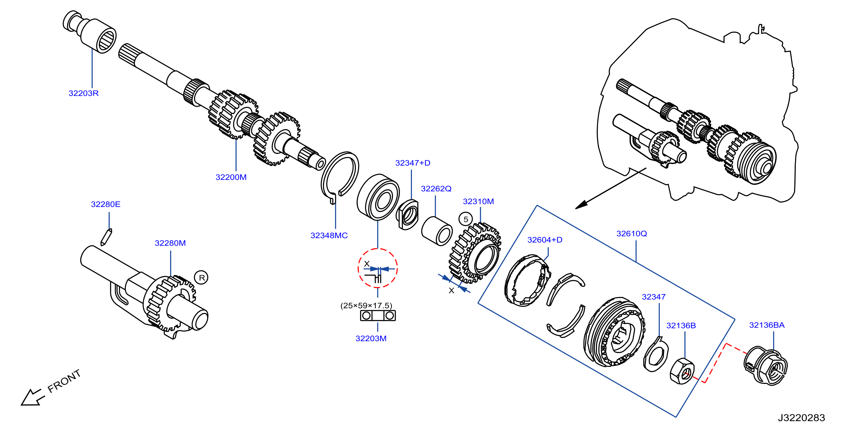 Transmission Gear Input Shaft