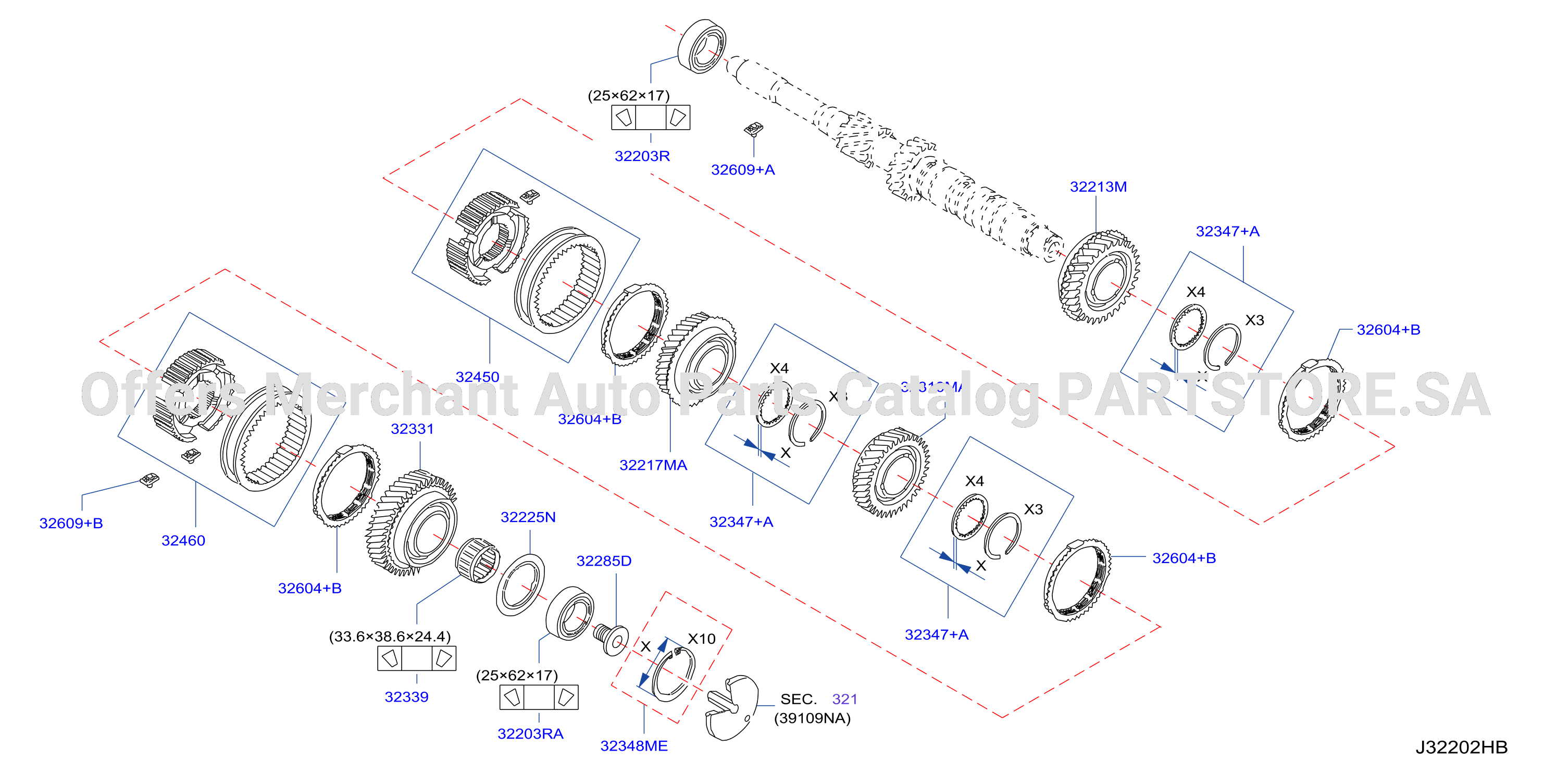 Transmission Gear Input Shaft