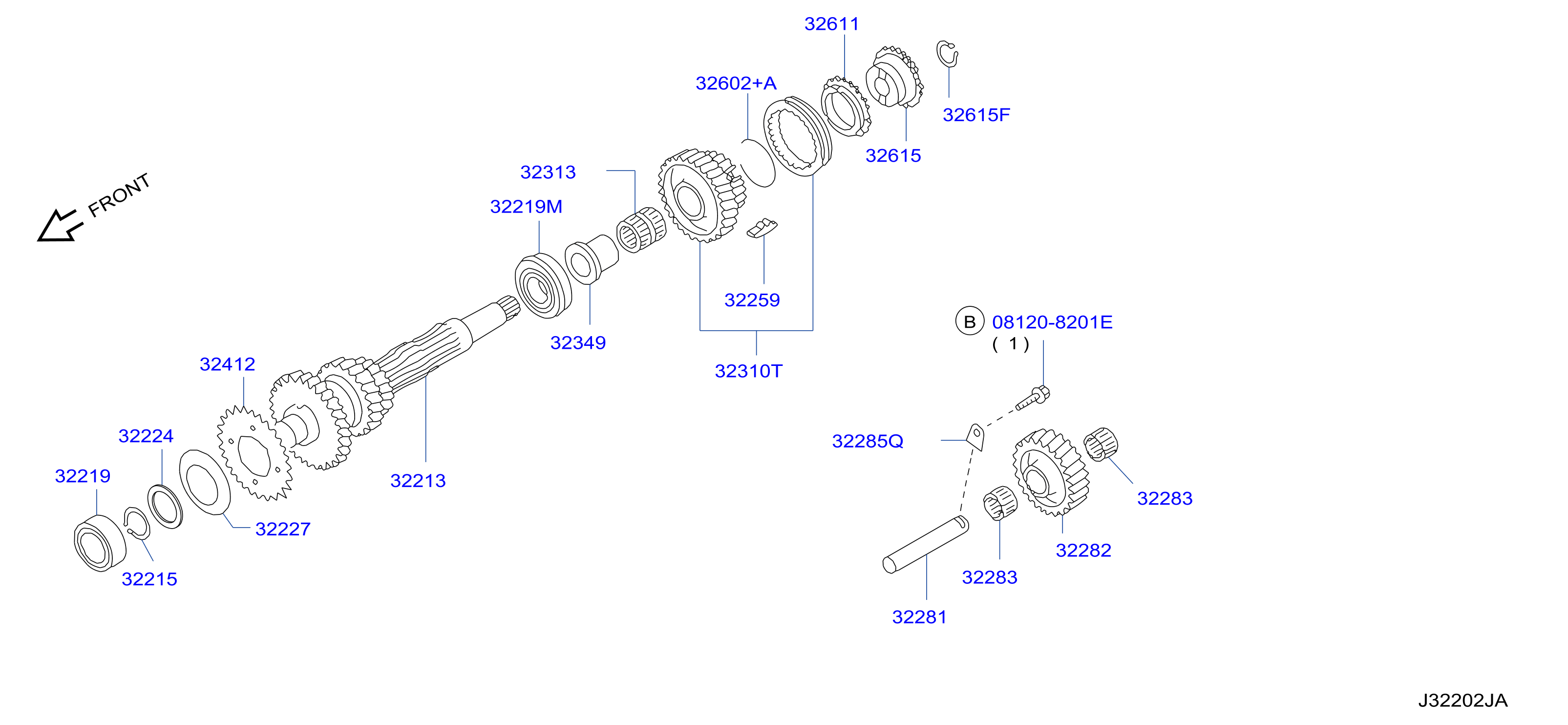 Transmission Gear Counter Reverse Gear