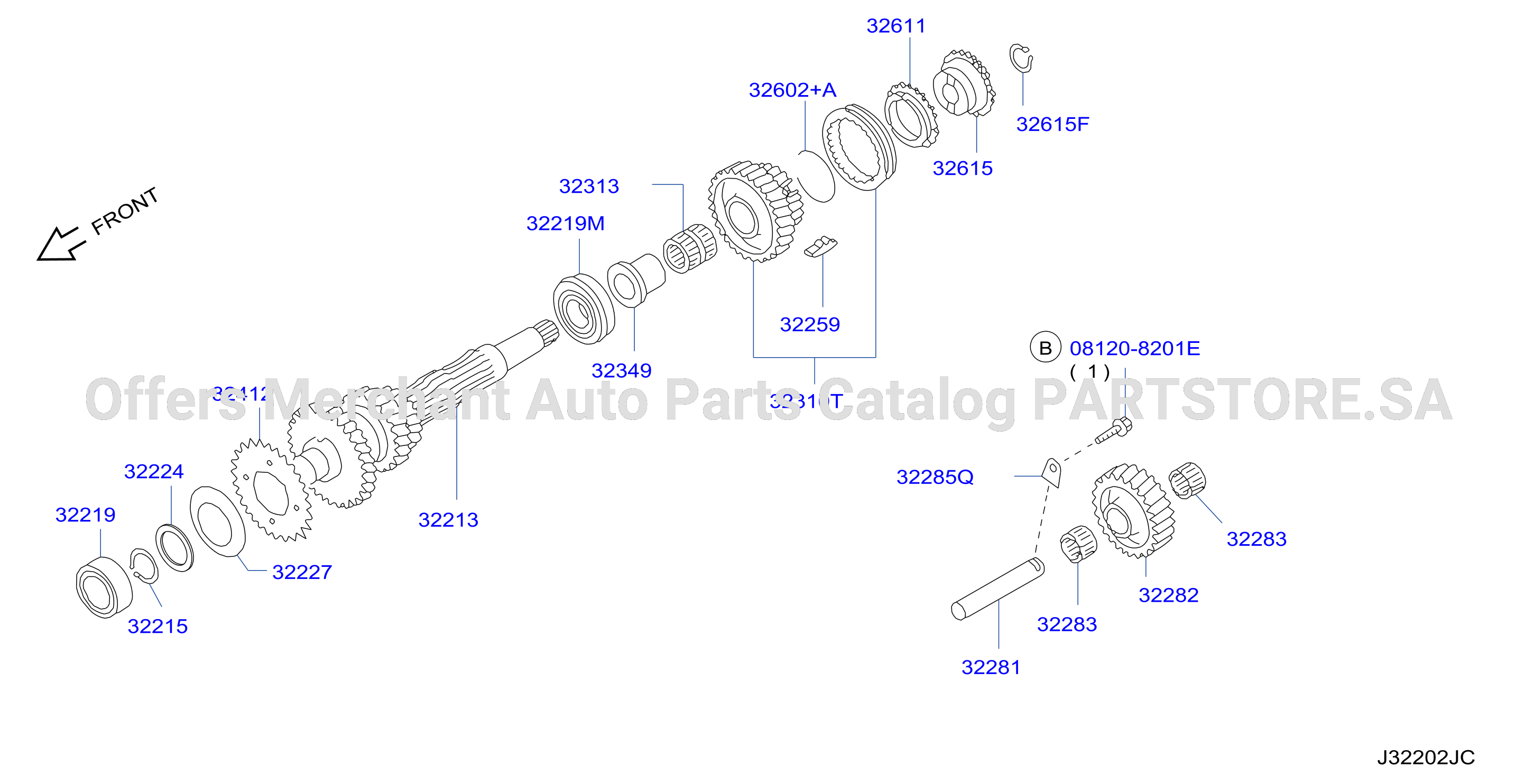 Transmission Gear Counter Reverse Gear