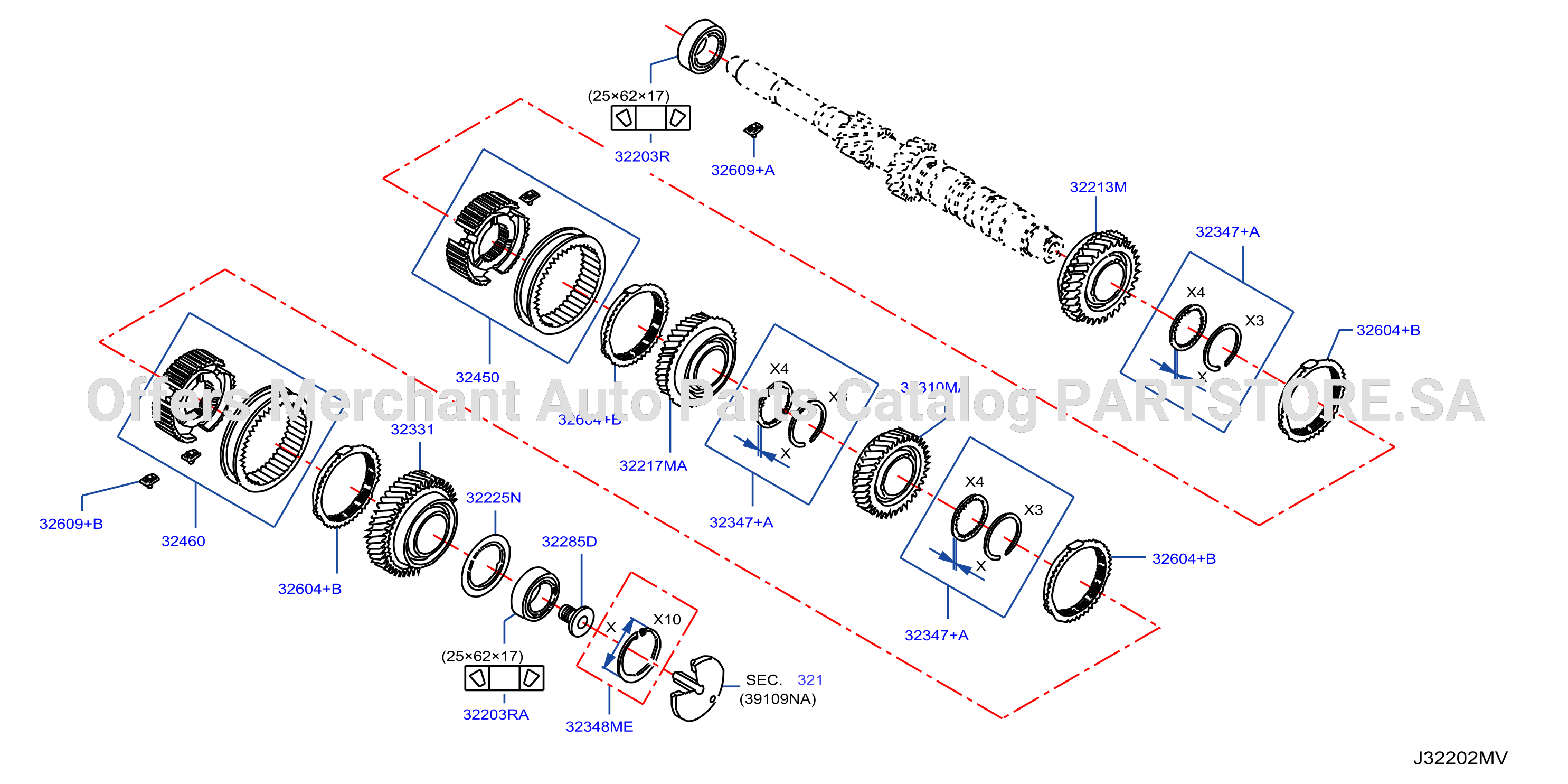 Transmission Gear Input Shaft