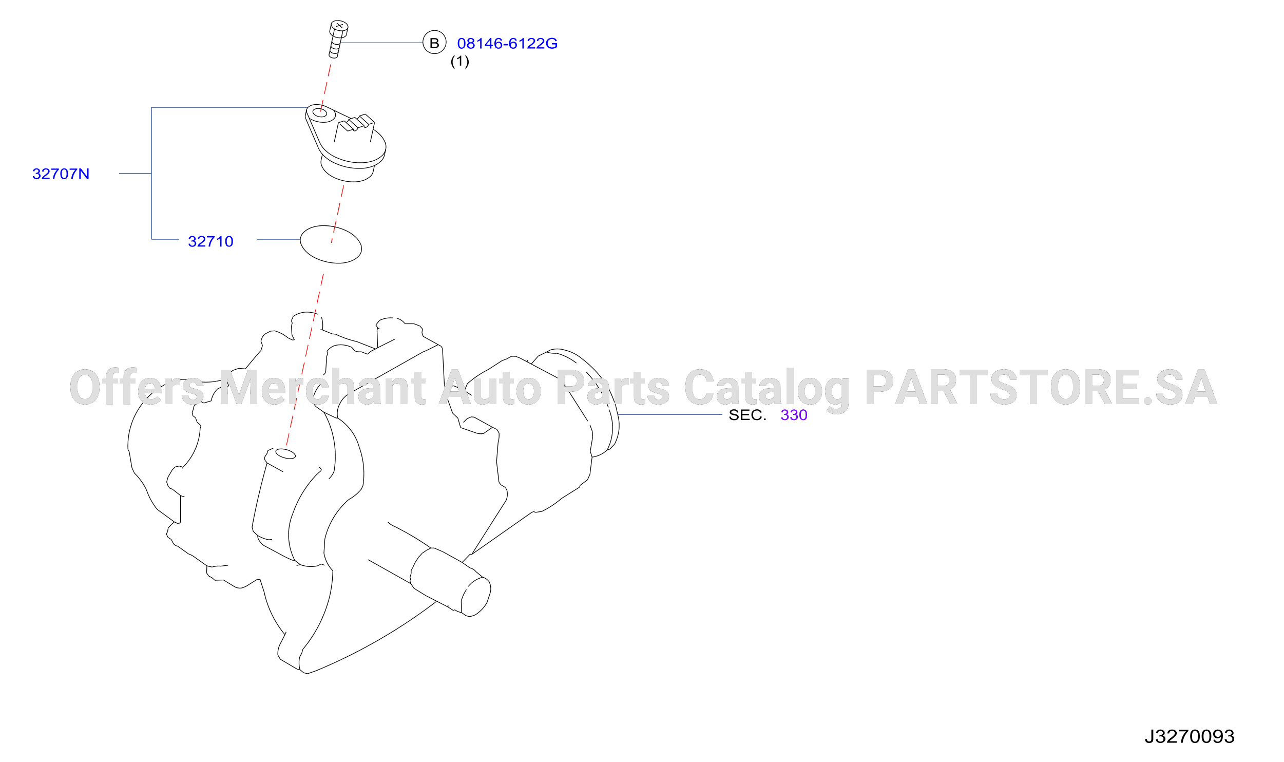 Speedometer Pinion F / 4Wd