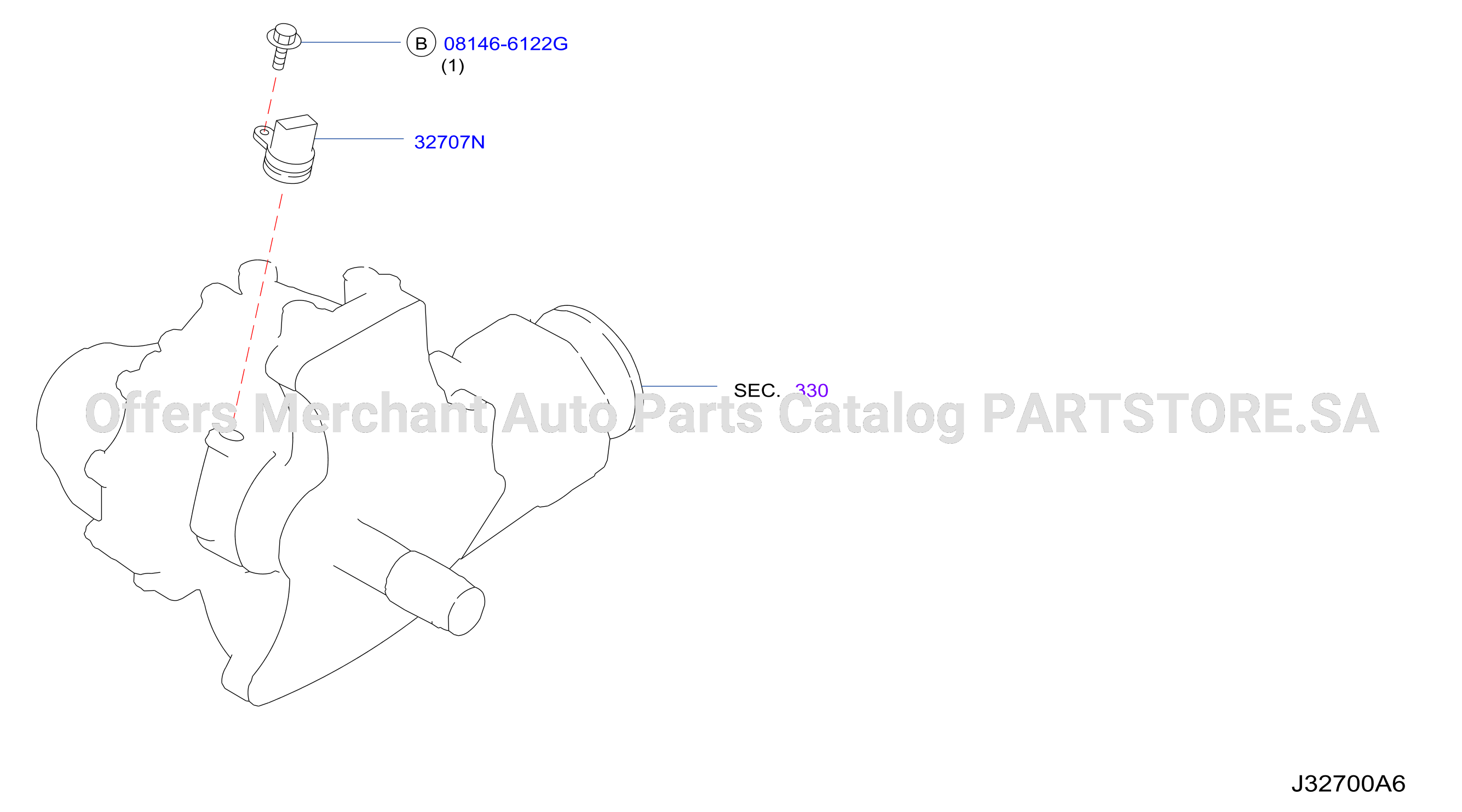 Speedometer Pinion F / 4Wd