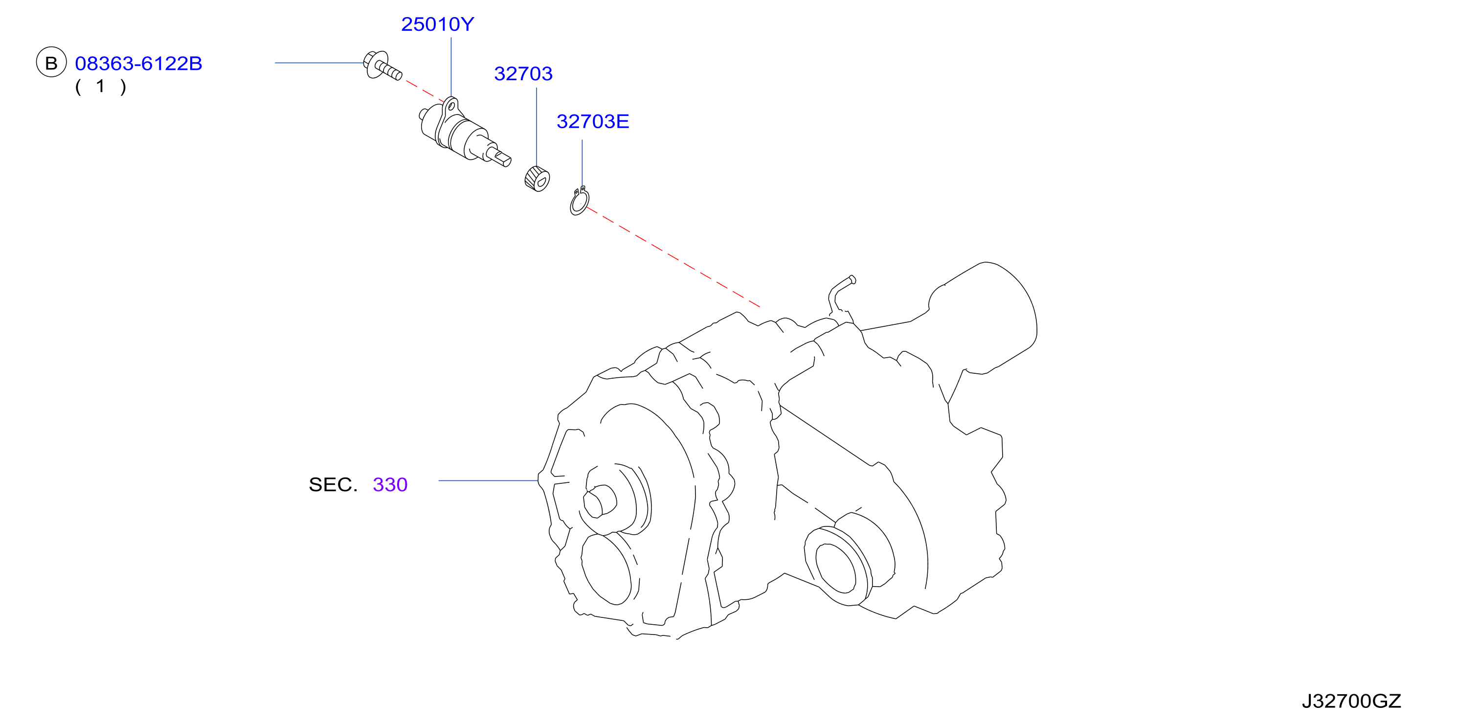 Speedometer Pinion