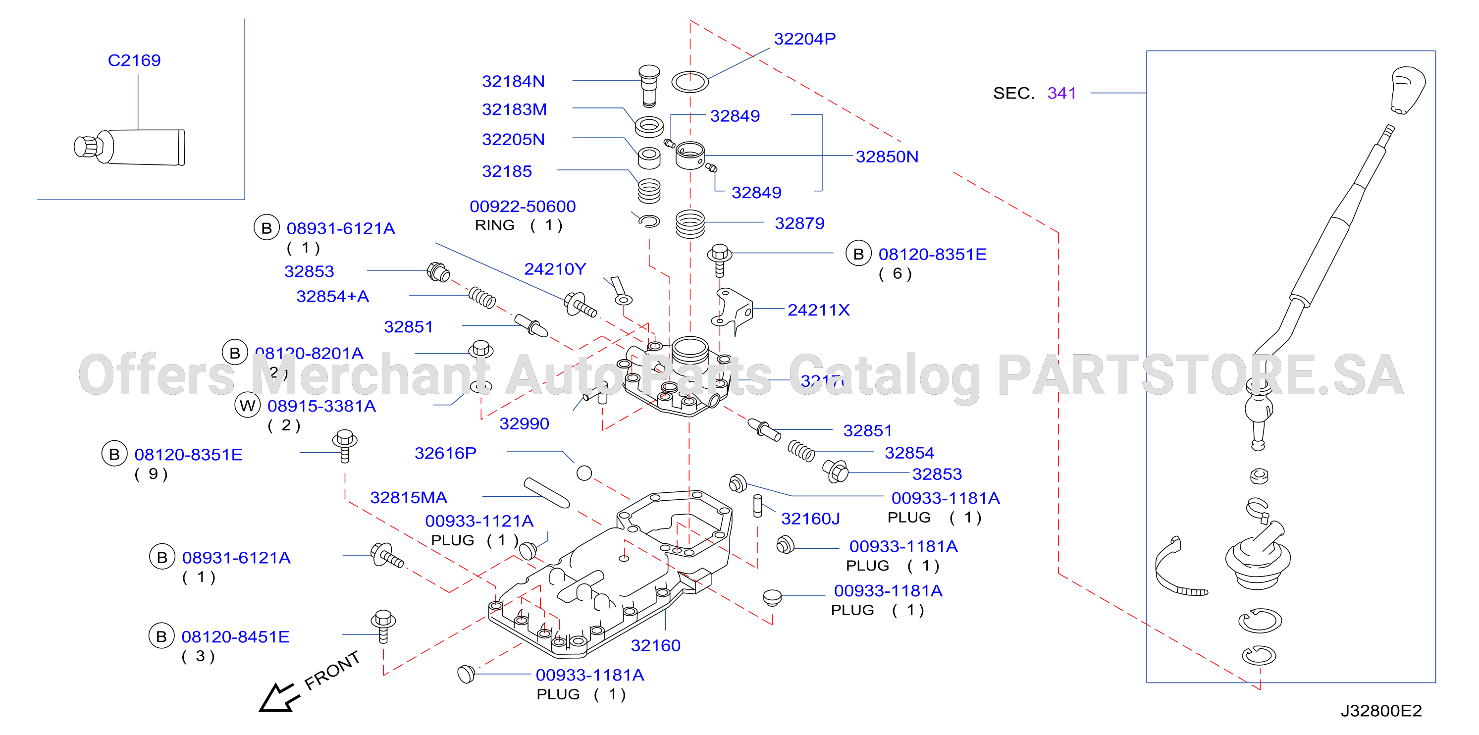 Transmission Shift Control Shift Housing