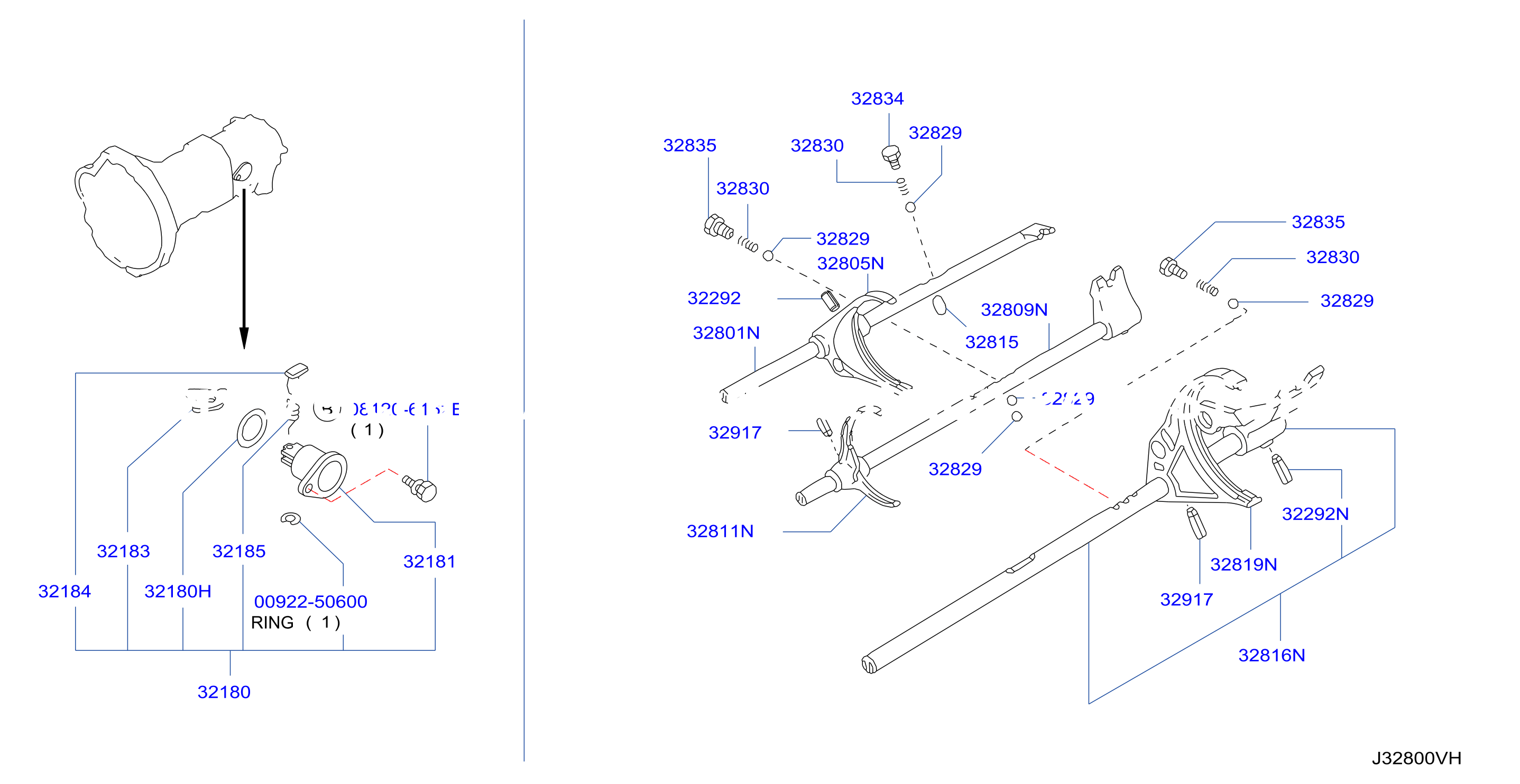 Transmission Shift Control Housing Checking Assy