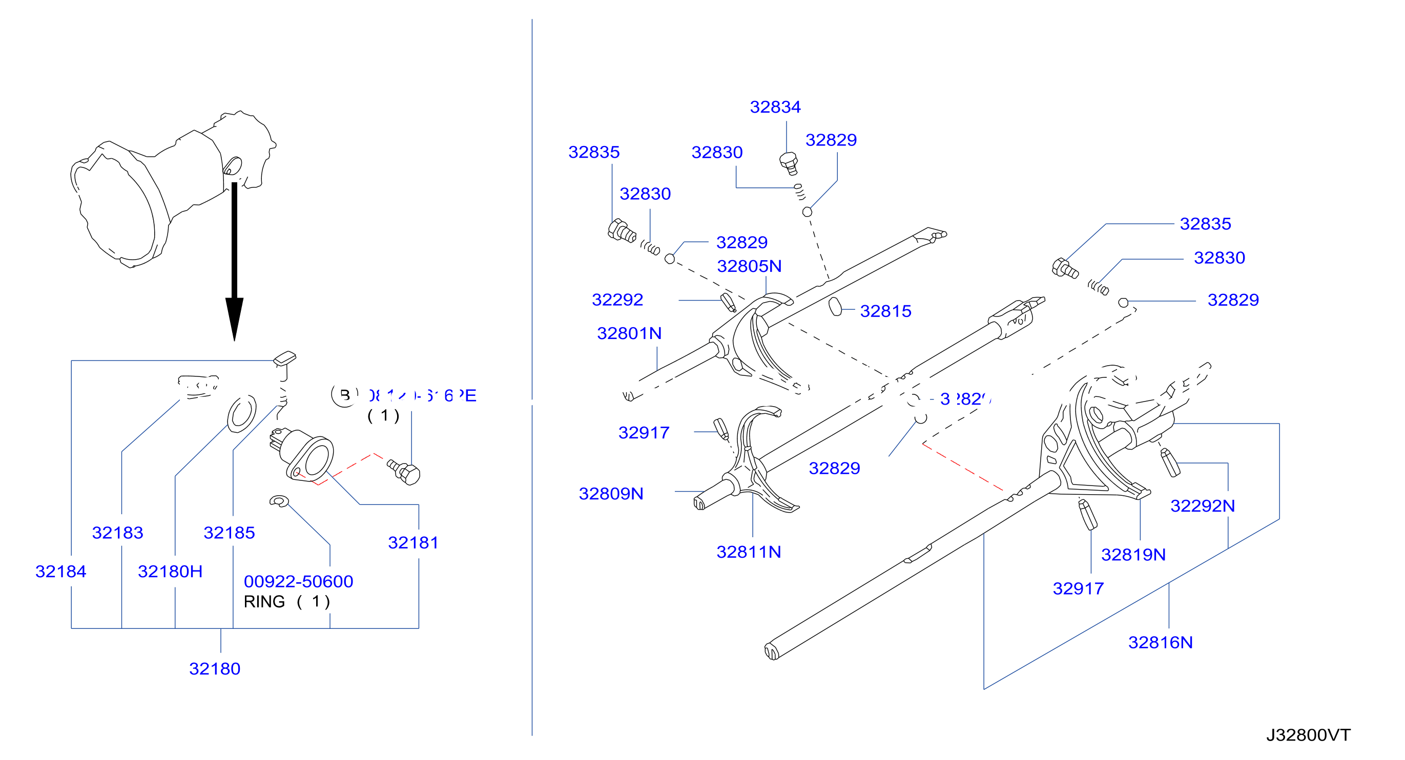 Transmission Shift Control Shift Fork