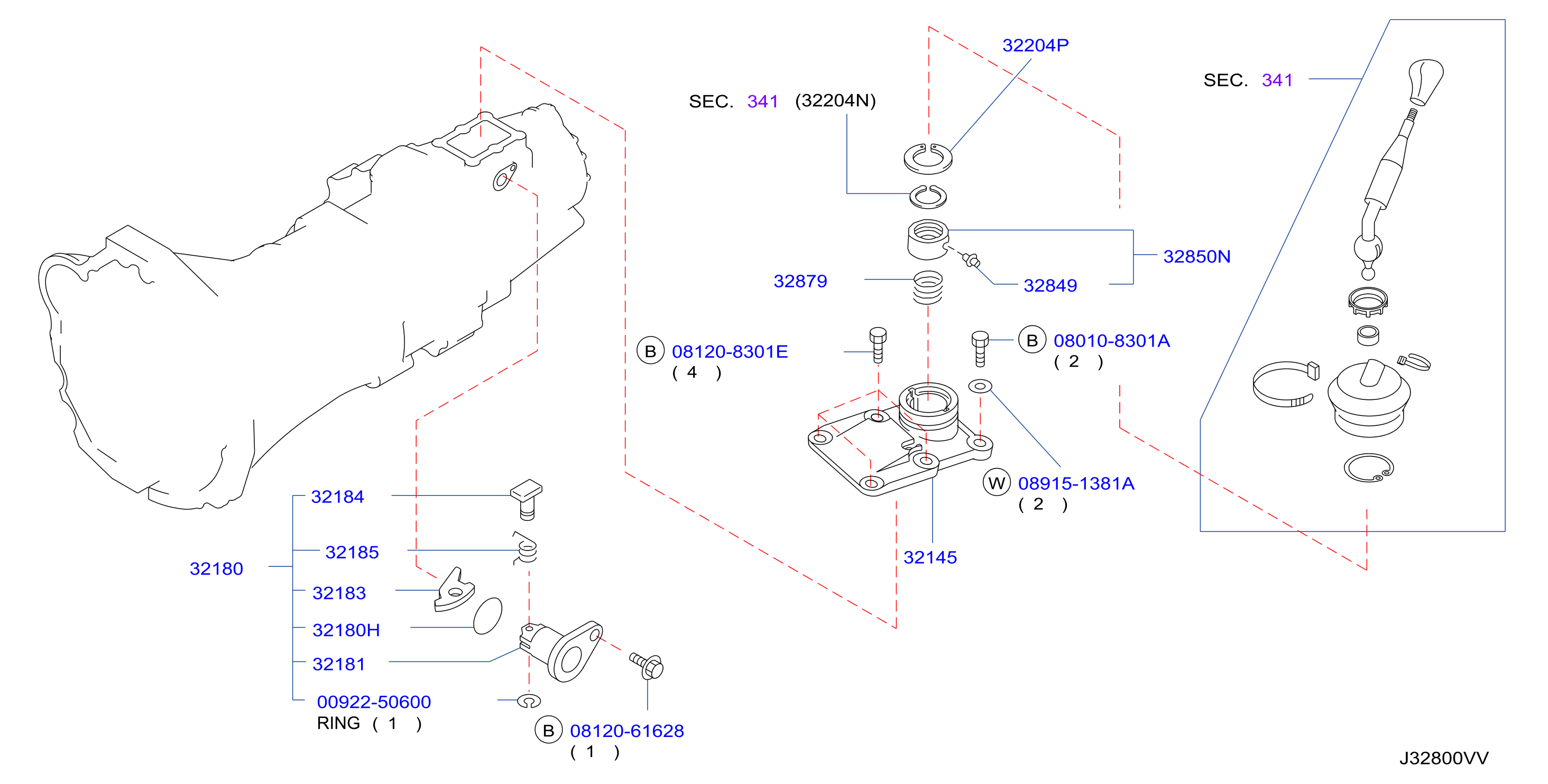 Transmission Shift Control Housing Checking Assy
