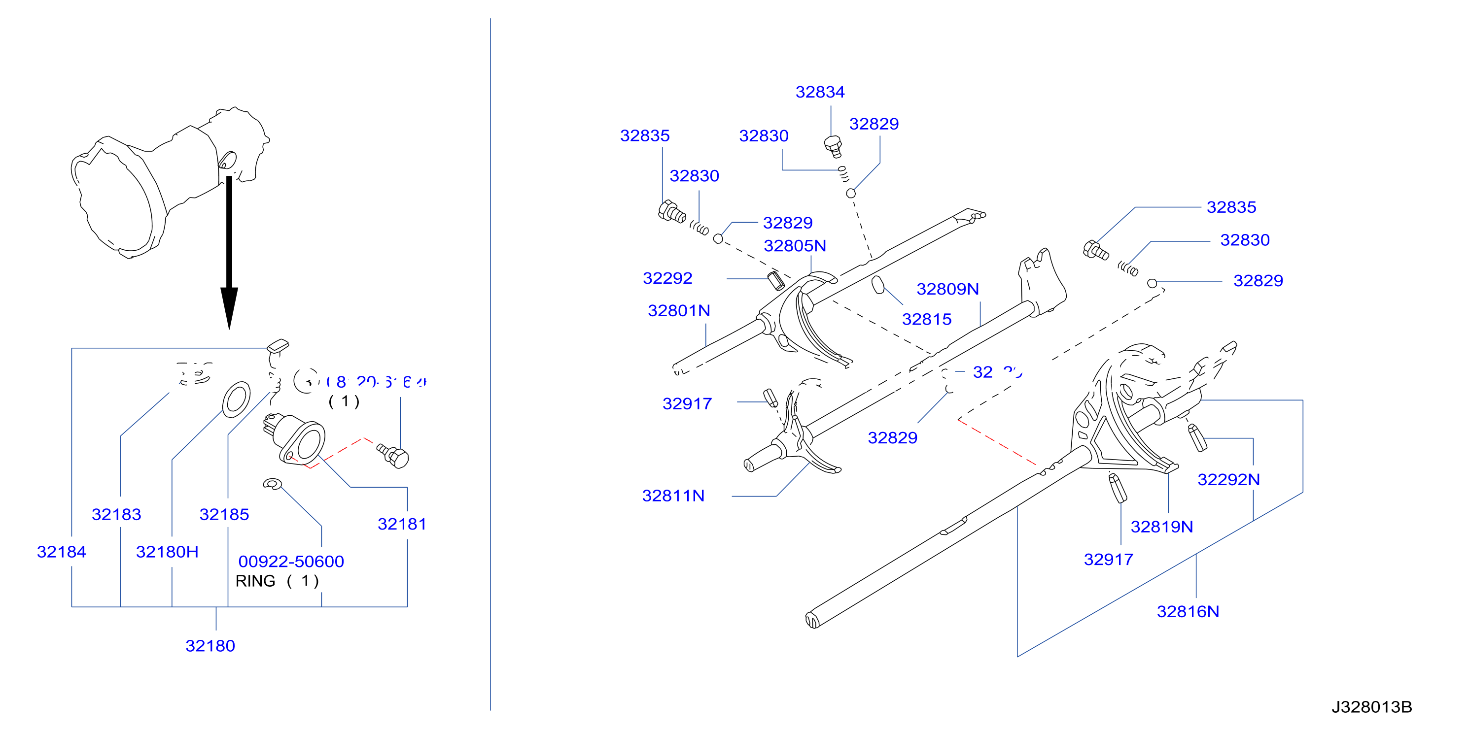 Transmission Shift Control Housing Checking Assy