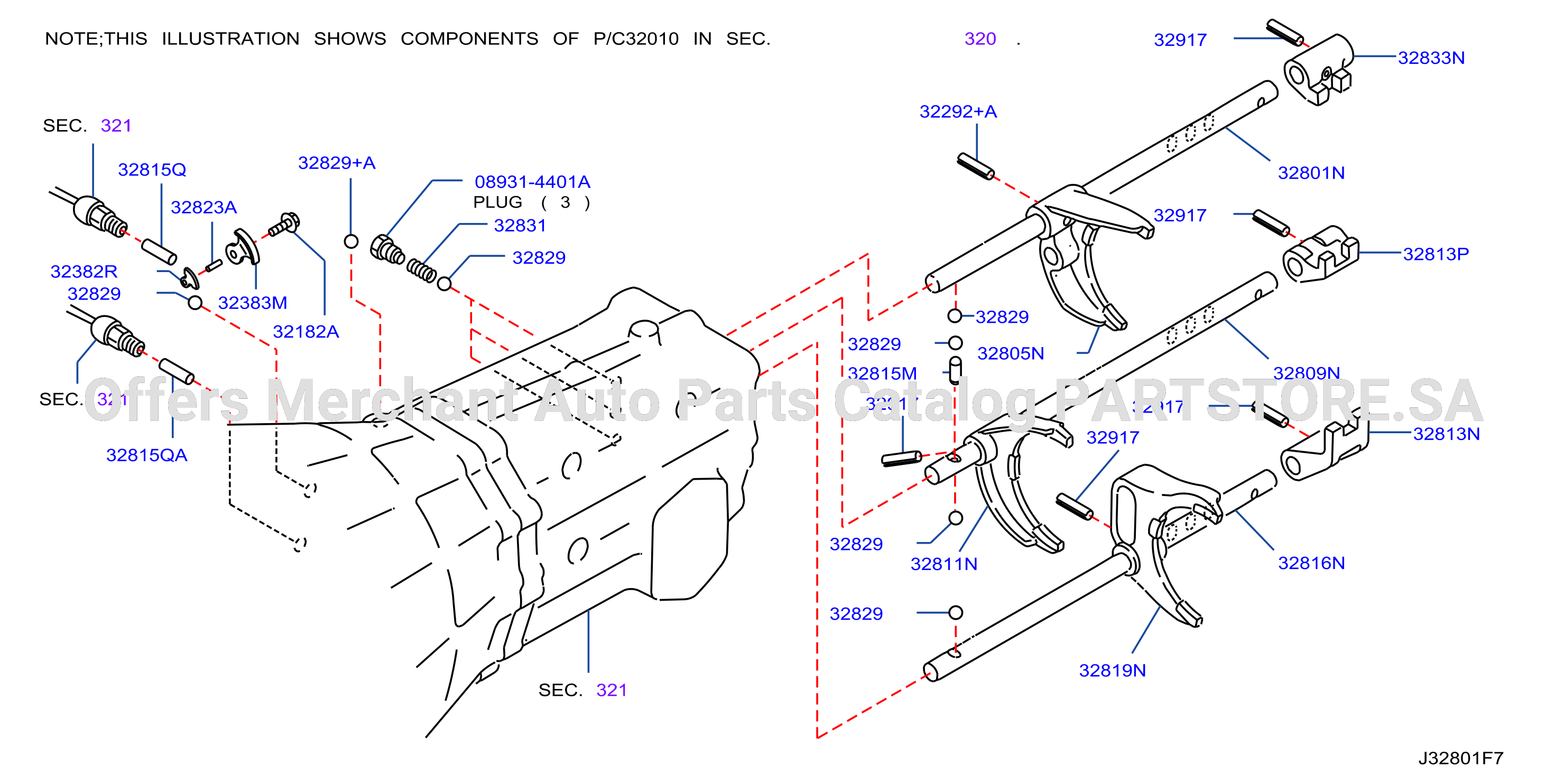 Transmission Shift Control Shift Fork